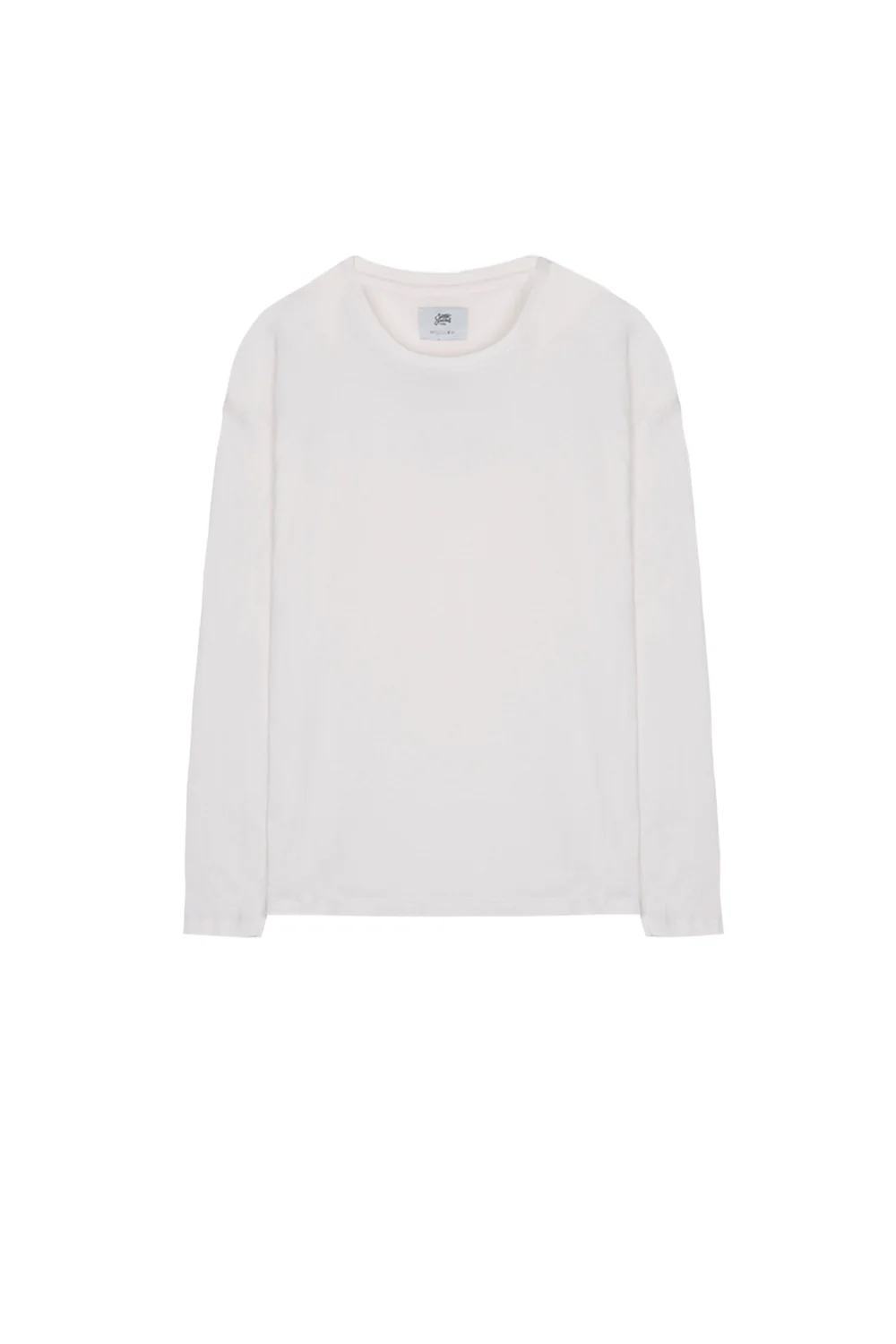 T- shirt manches longues épaules tombantes blanc