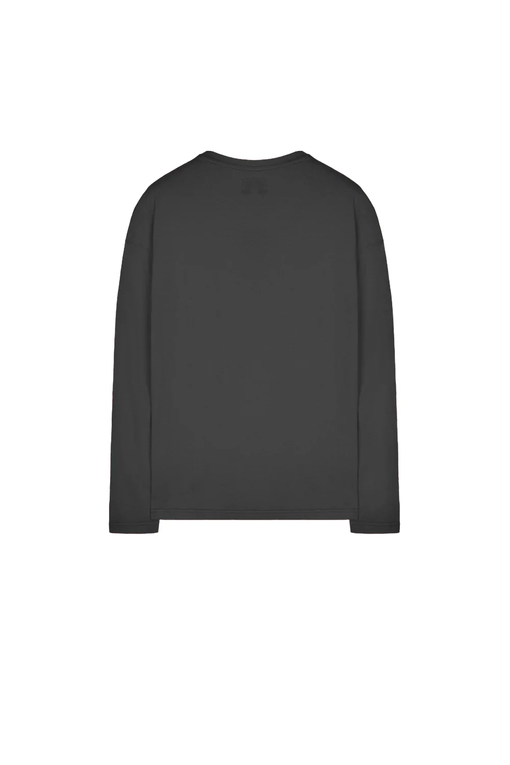 T- shirt manches longues épaules tombantes gris foncé - Image 2