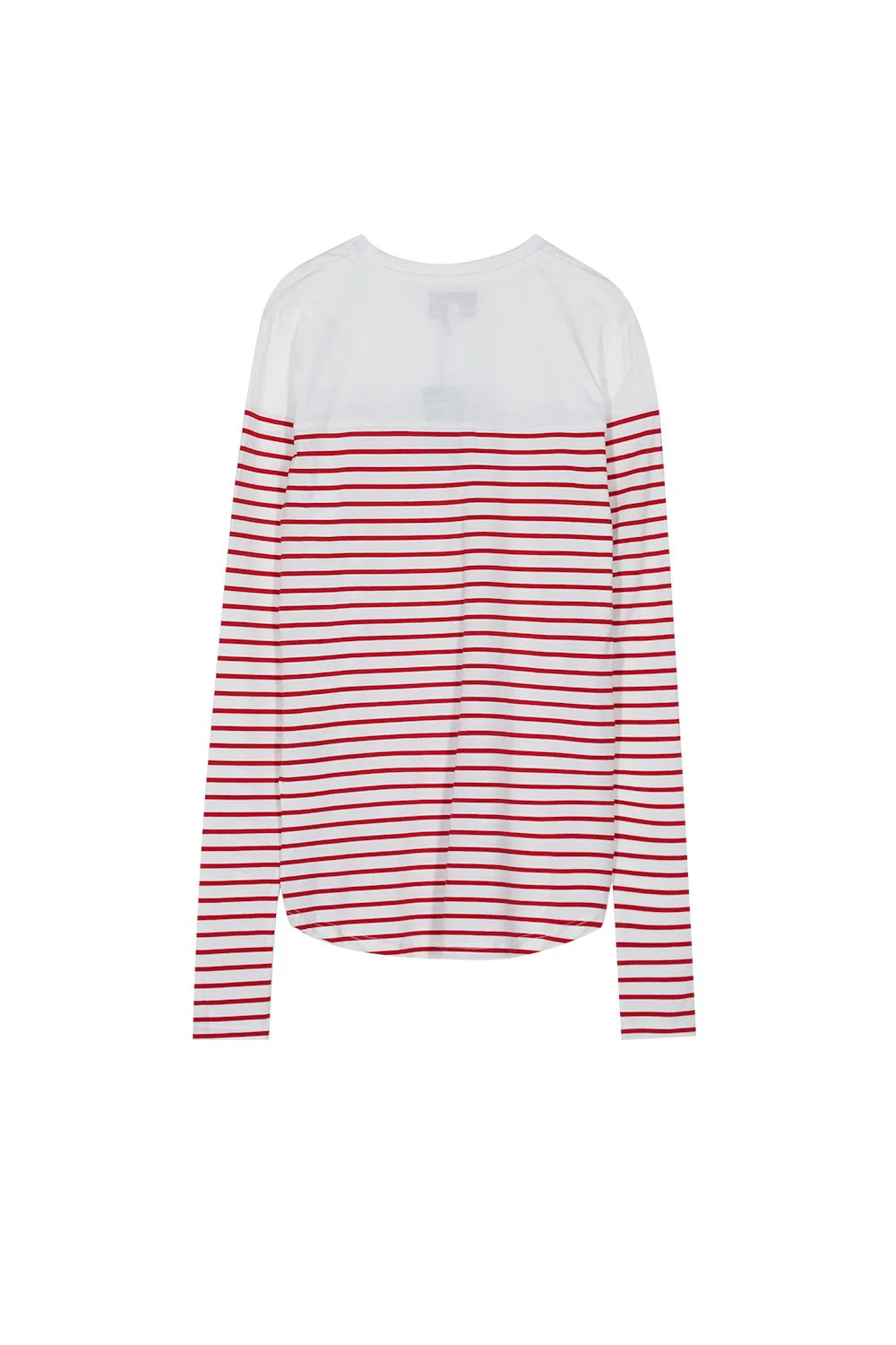T-shirt marinière manches longues rouge blanc - Image 6