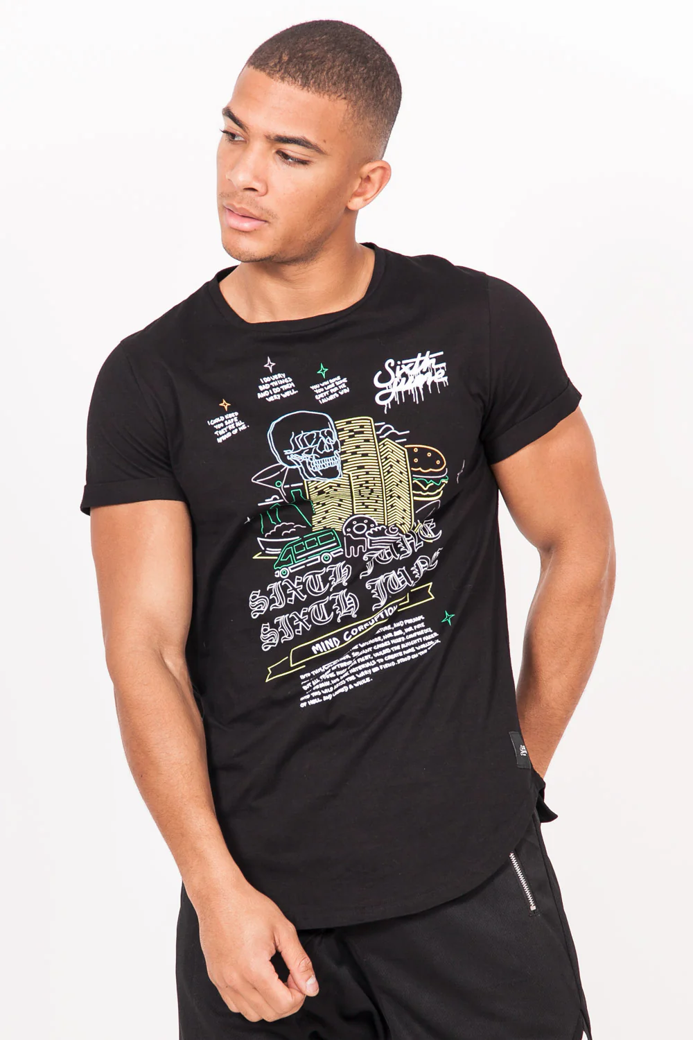 T-shirt "Mind corruption" noir - Image 2