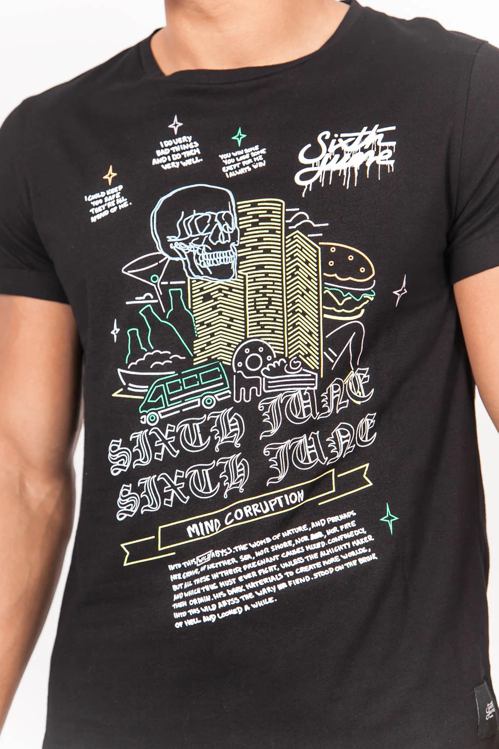 T-shirt "Mind corruption" noir - Image 3