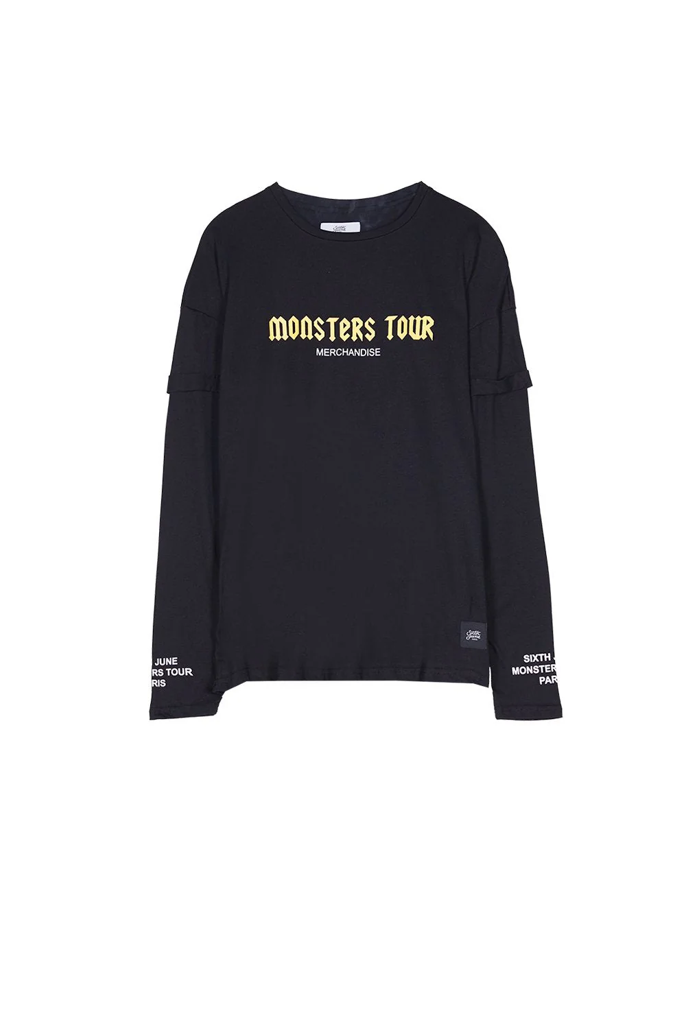 T-shirt Monsters Tour manches longues noir - Image 7