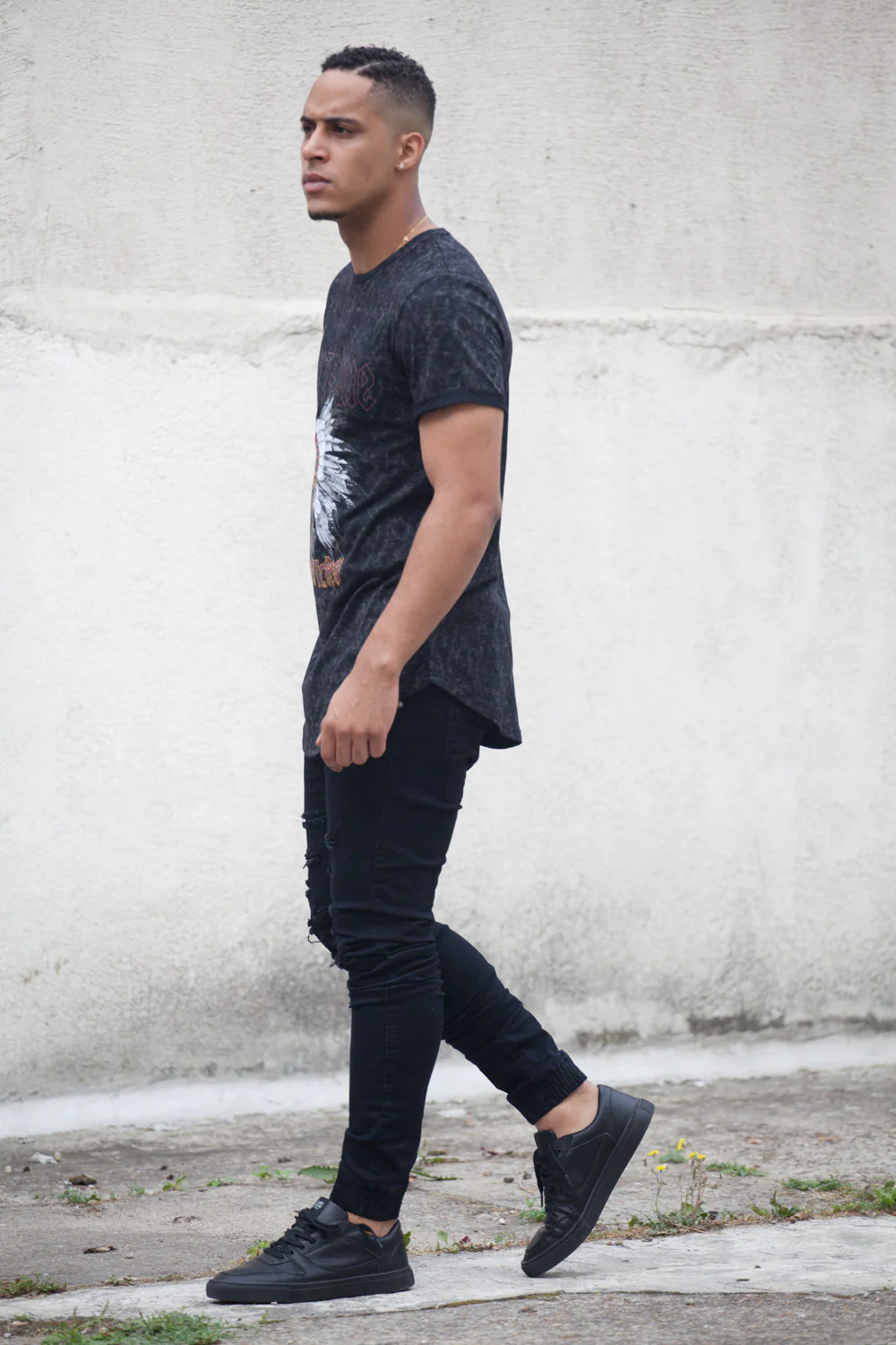 T-shirt Monsters Homme noir M2210WTS - Image 5