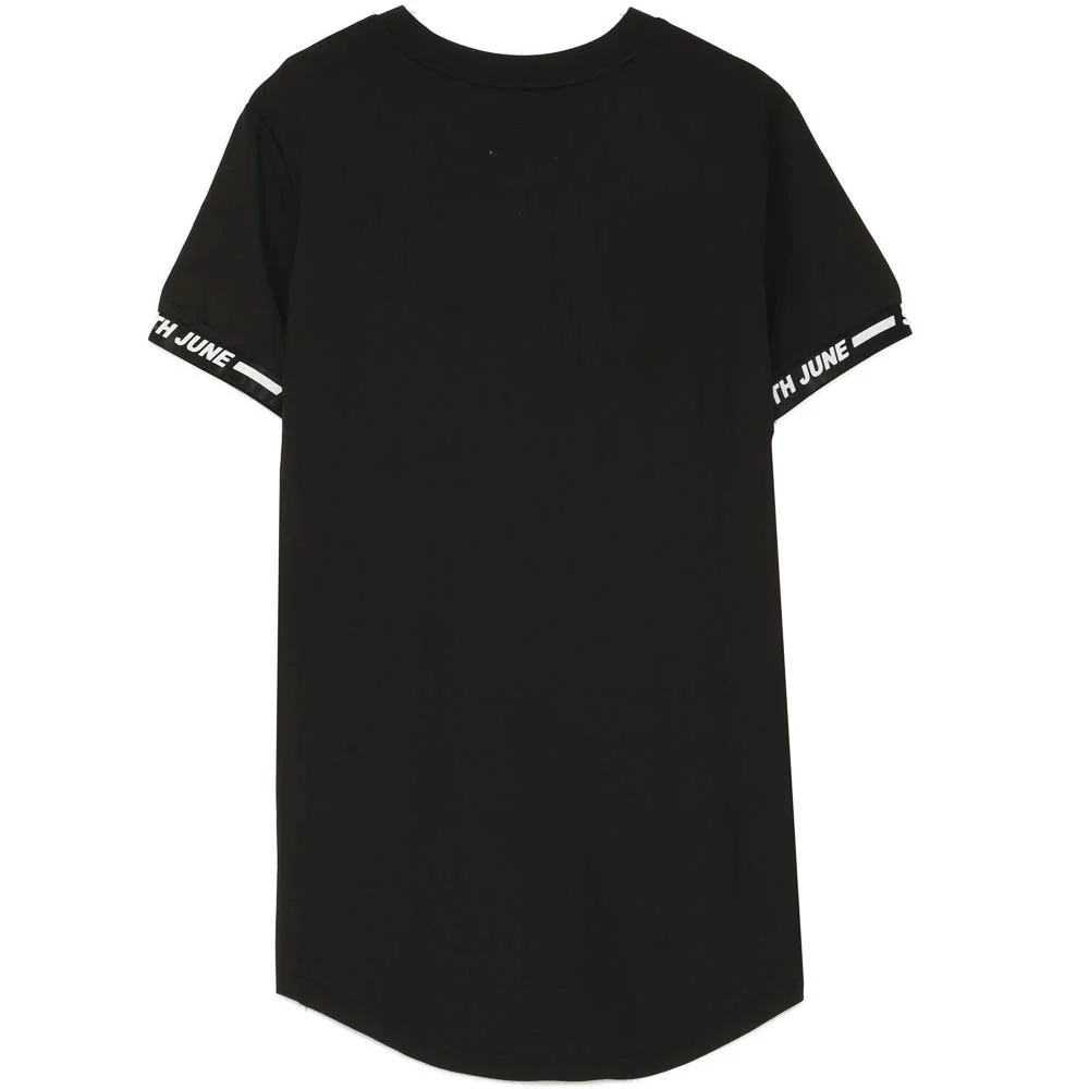 T-shirt moulant logo élastique noir - Image 6