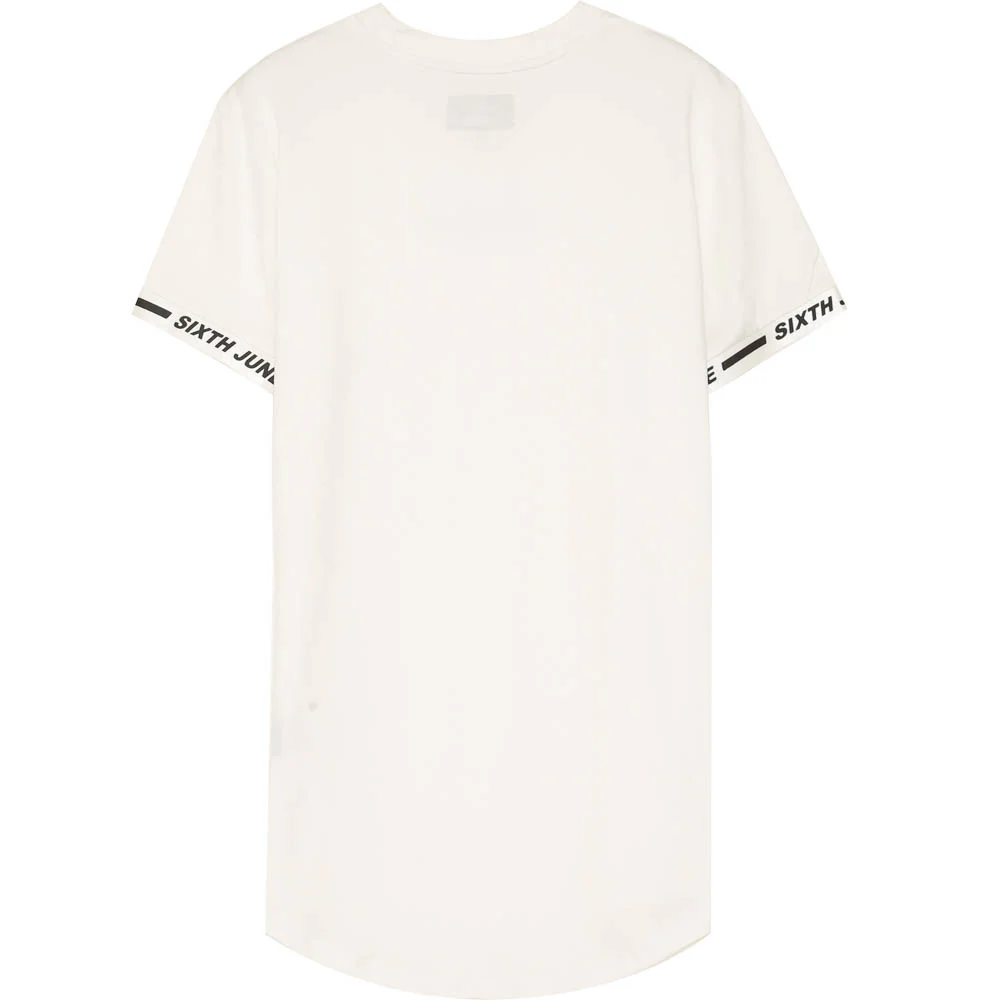T-shirt moulant logo élastique blanc - Image 6