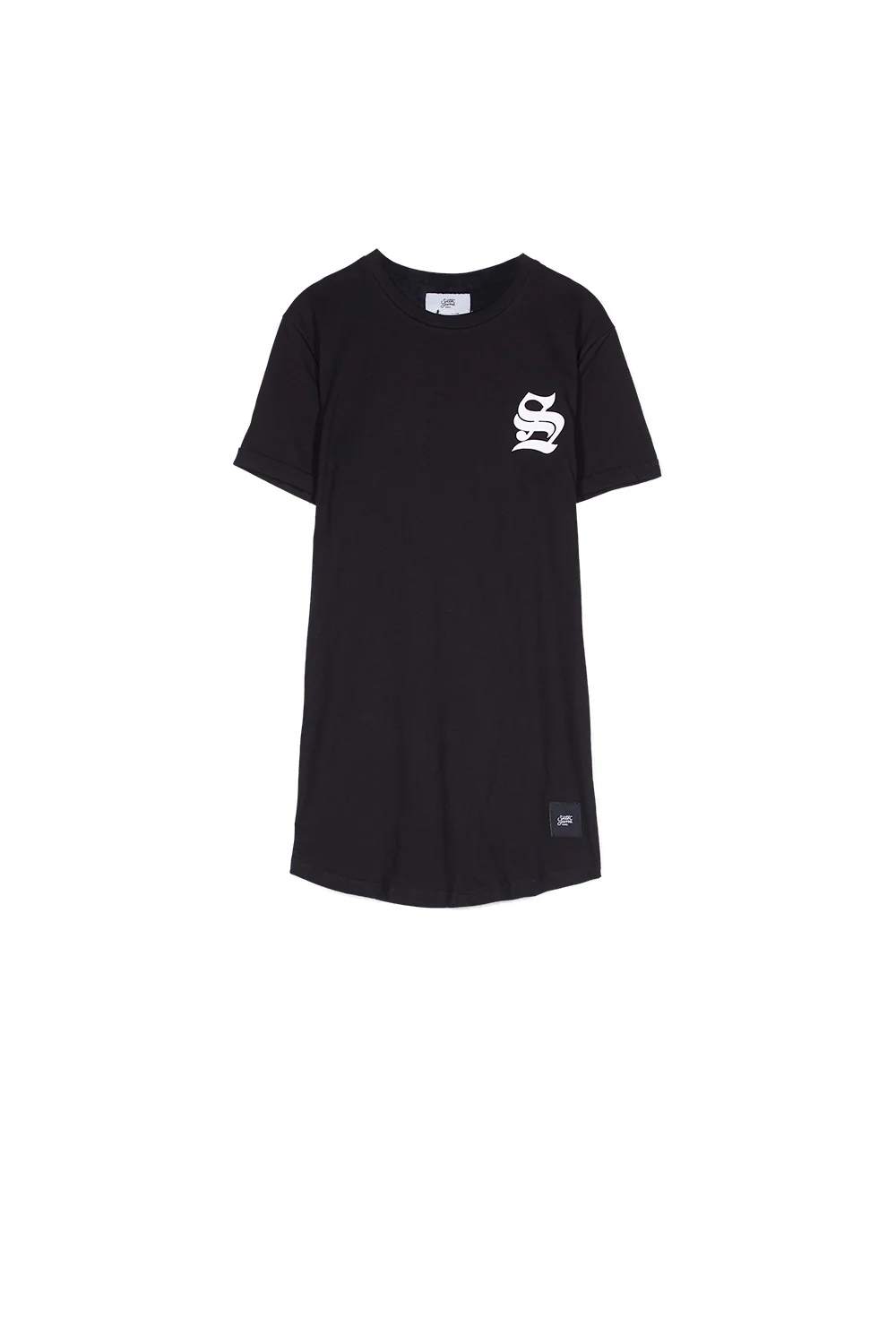 T-shirt moulant logo gothique noir - Image 7