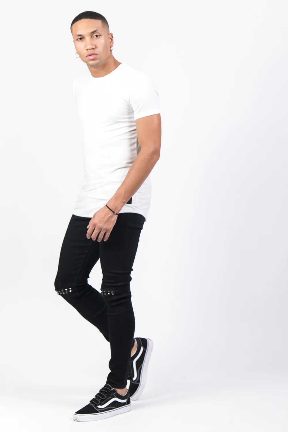 T-shirt moulant texturé blanc - Image 4