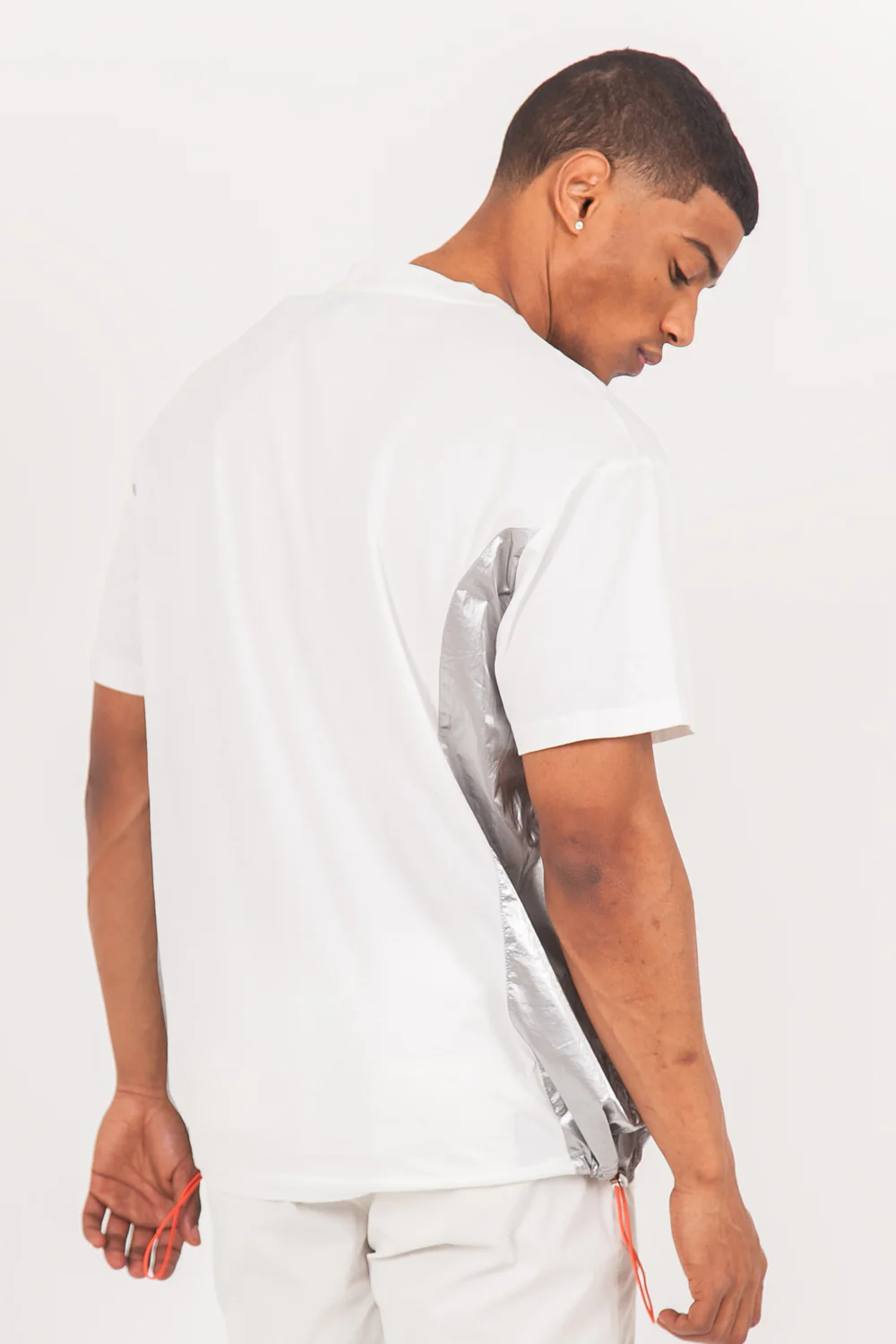 T-shirt multi-poches brillantes blanc - Image 5