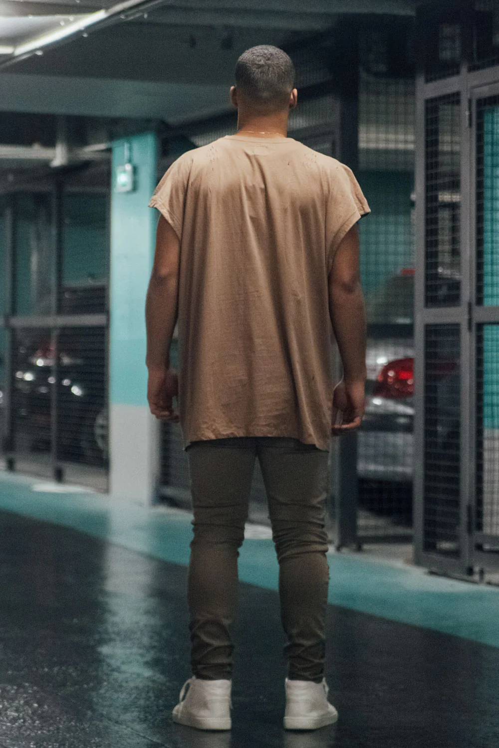 T-shirt muscle destroy beige M2345WTS - Image 5