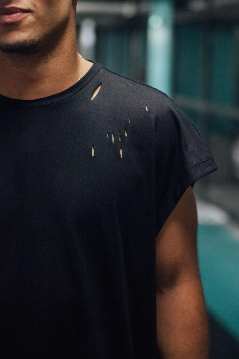 T-shirt muscle destroy noir M2345WTS - Image 3