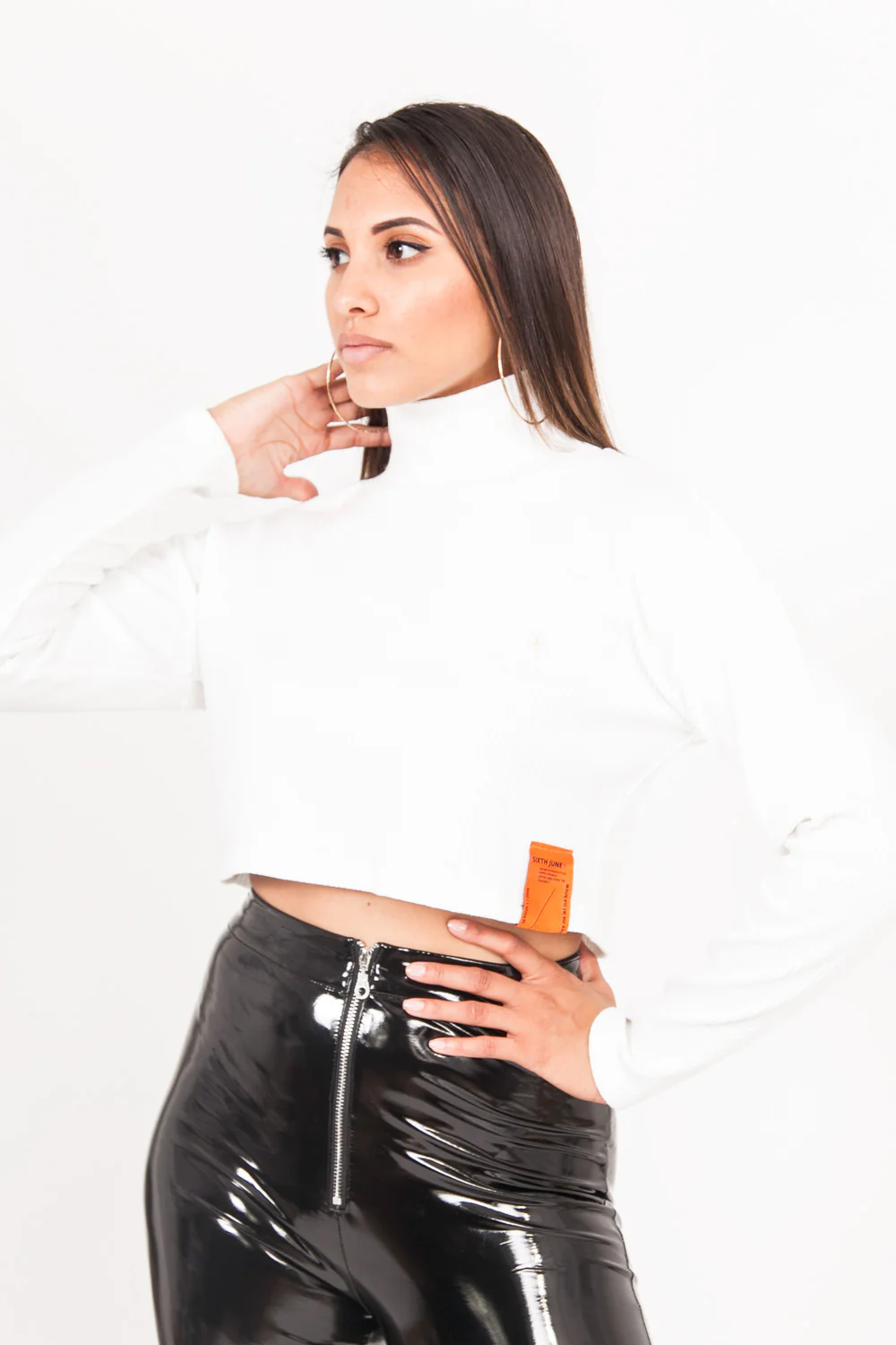 Pull léger court col blanc - Image 3