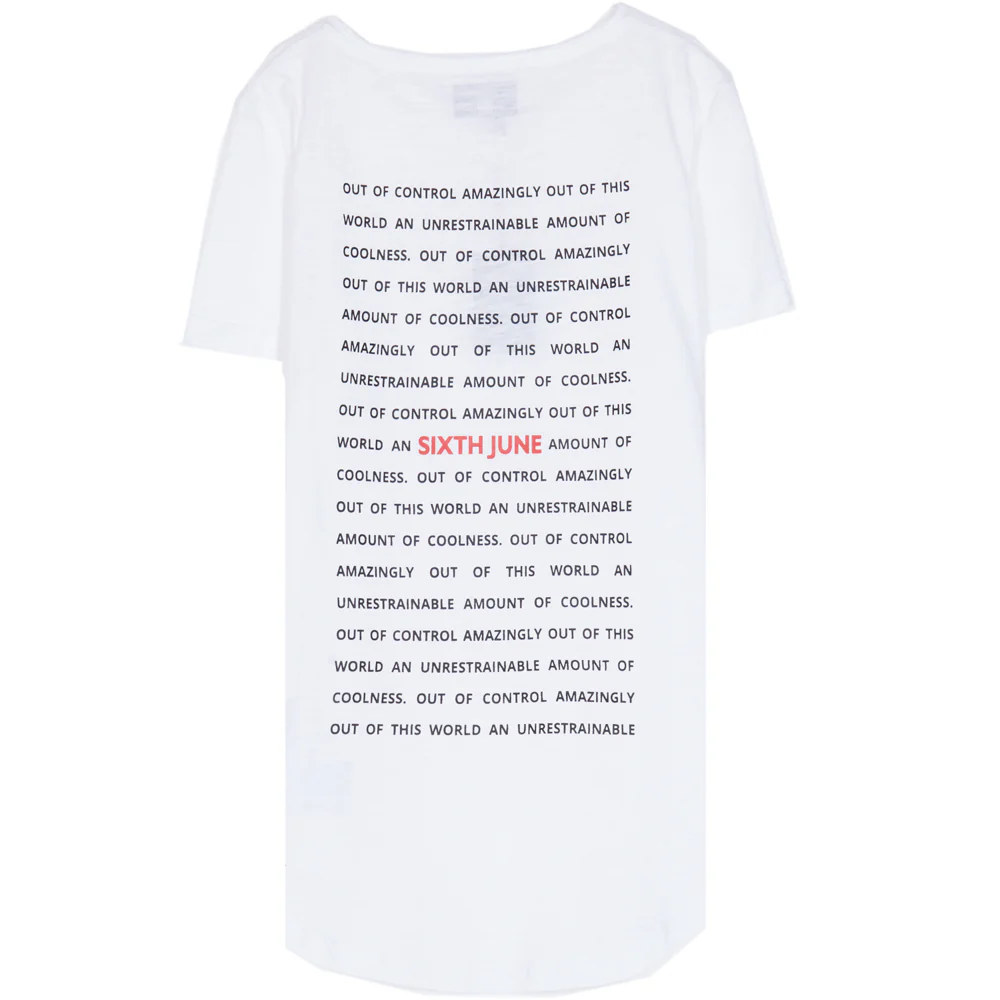 T-shirt out of control blanc