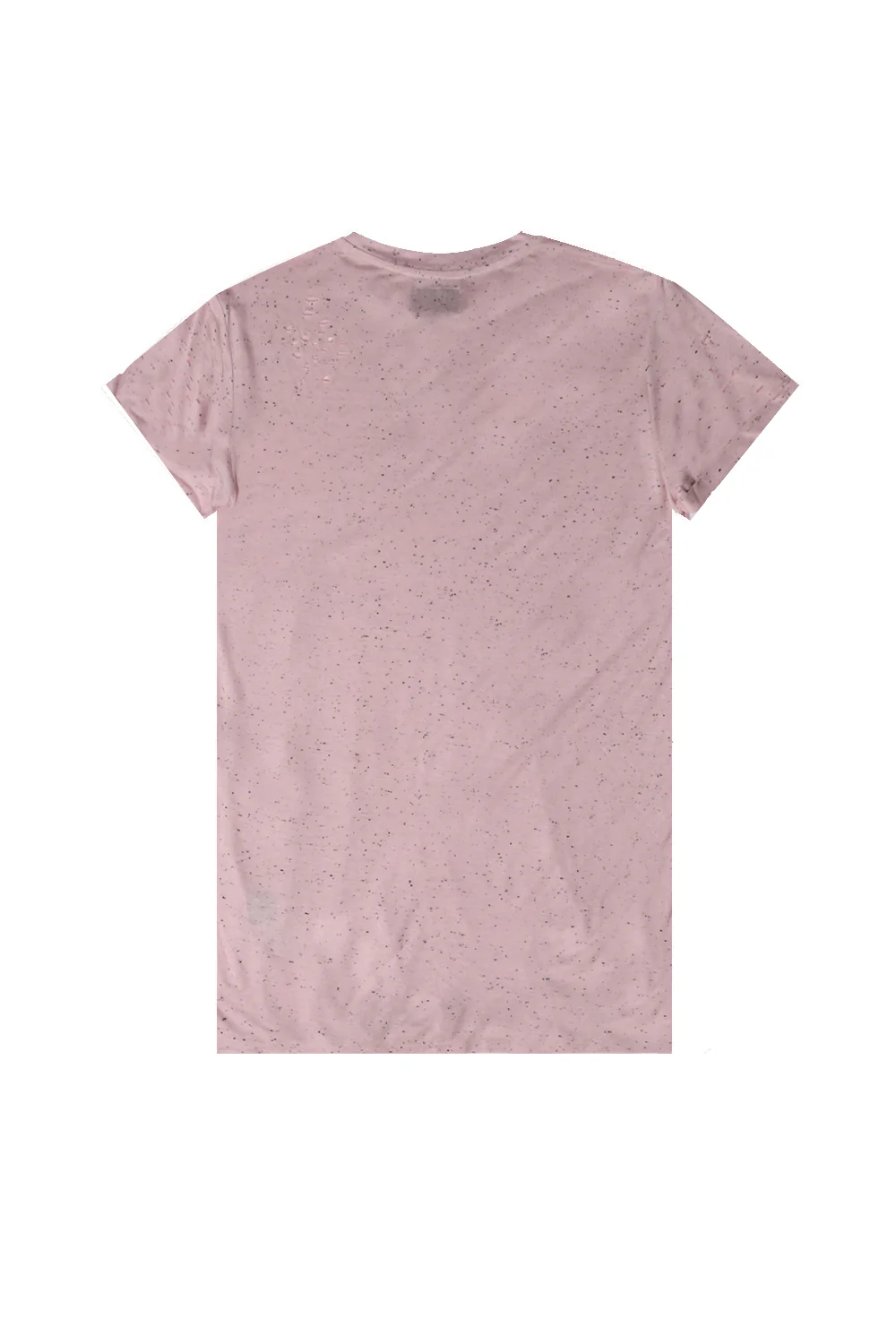 T-shirt oversize moucheté destroy rose M2222VTS - Image 7