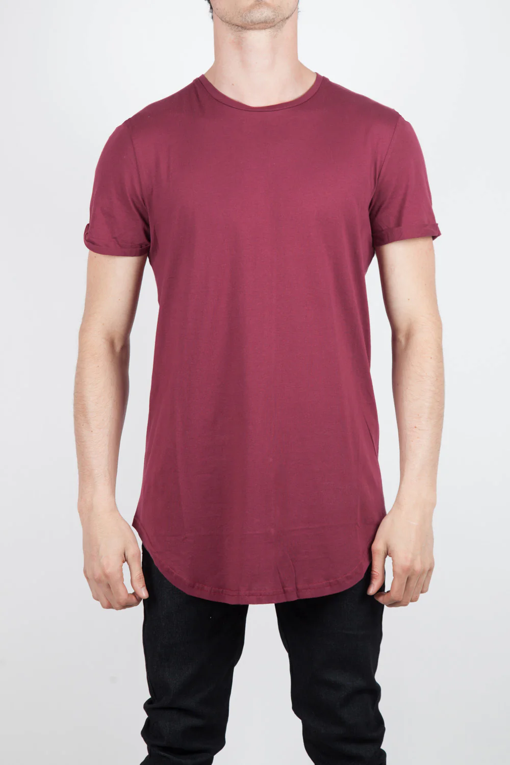 T-shirt oversize zip bordeaux 1146C - Image 4
