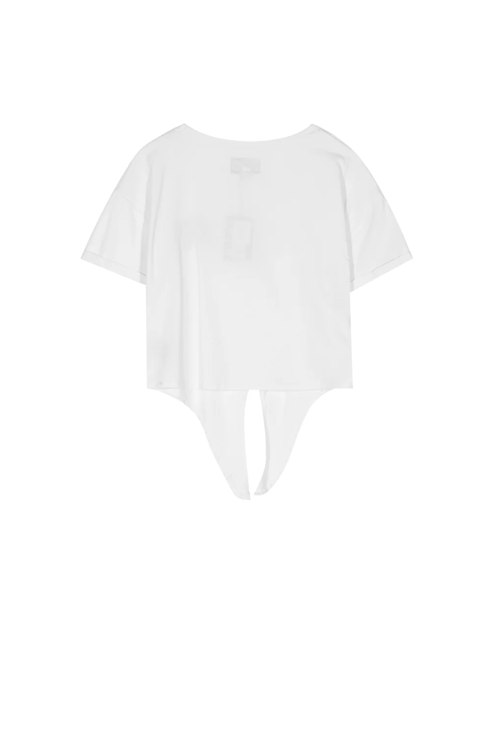 T-shirt patch poitrine à nouer blanc - Image 7
