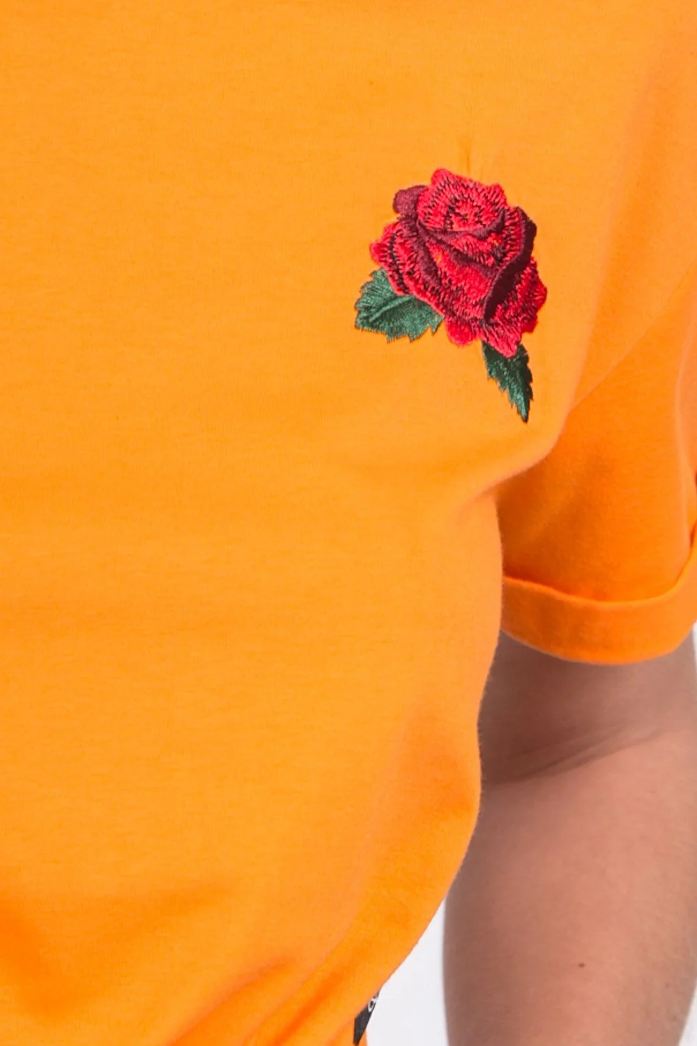 T-shirt patch poitrine à nouer orange - Image 6