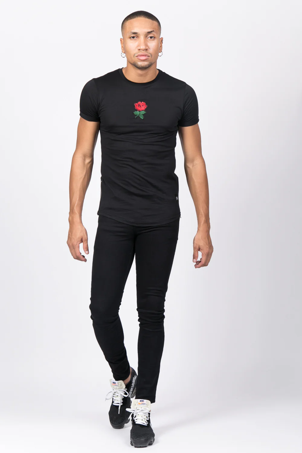 T-shirt patch zips noir - Image 2