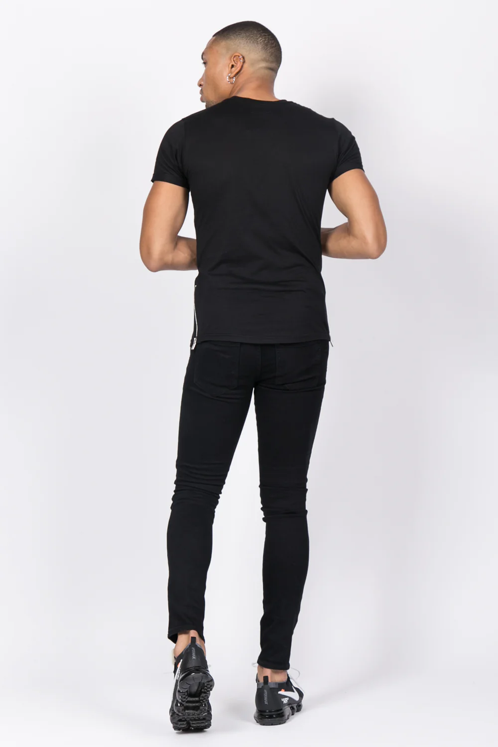 T-shirt patch zips noir - Image 3