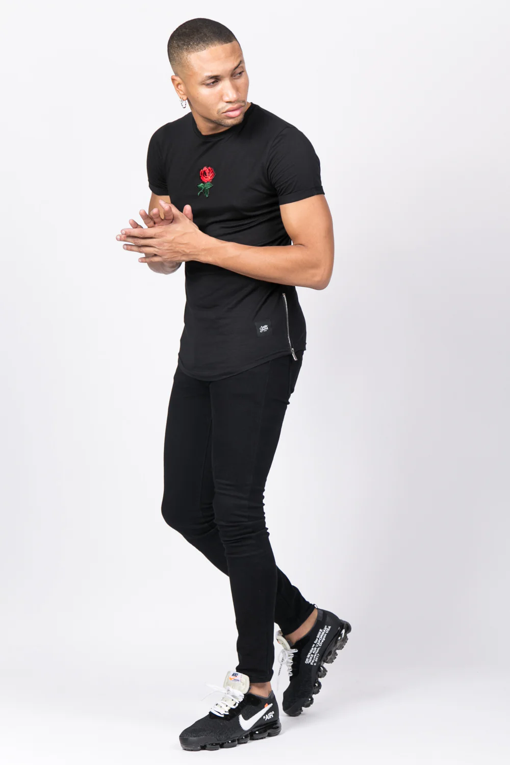 T-shirt patch zips noir - Image 4