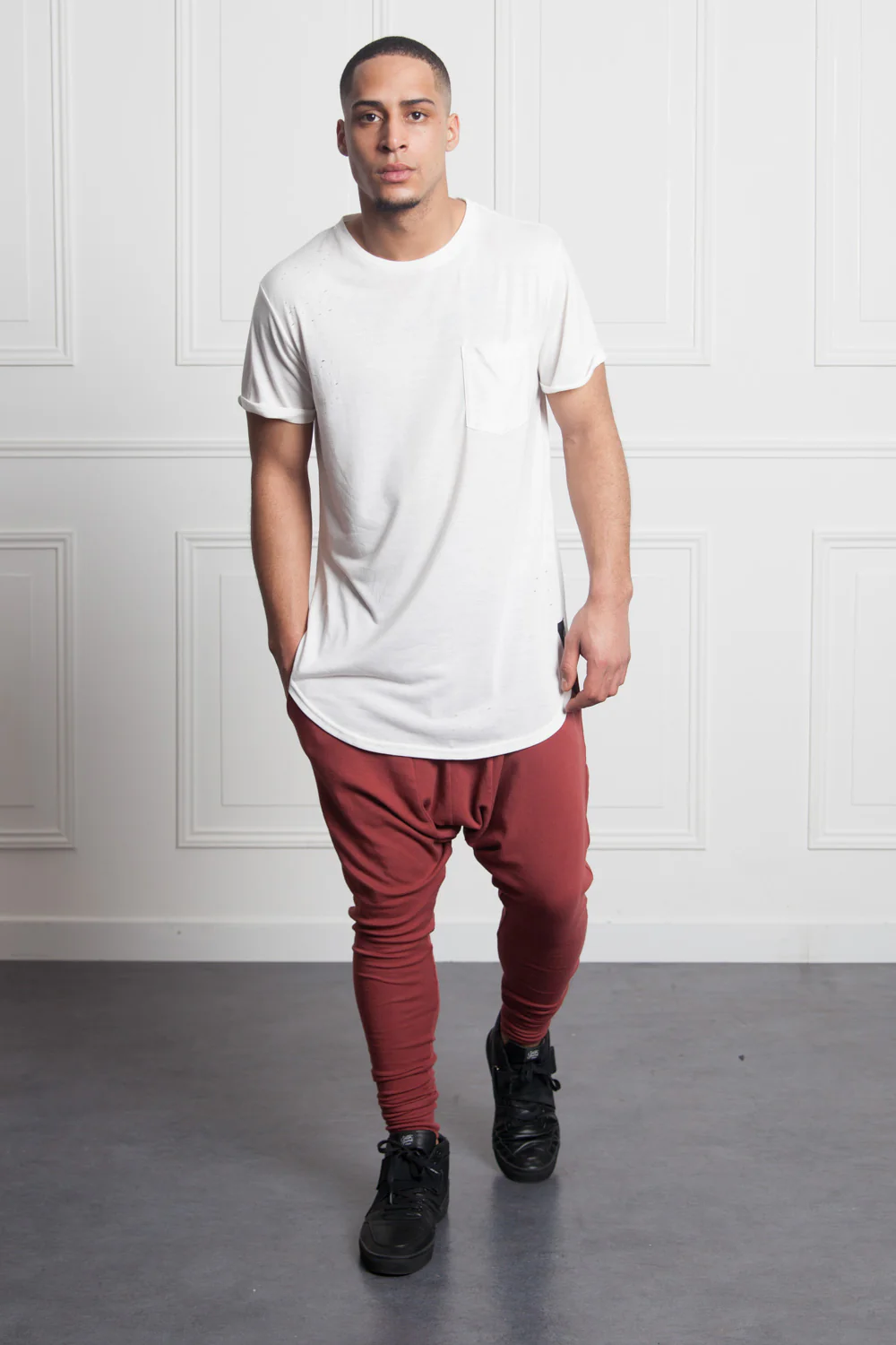 T-shirt chest pocket white M2511VTS - Image 2