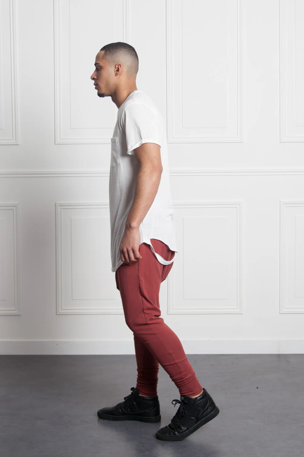 T-shirt chest pocket white M2511VTS - Image 3