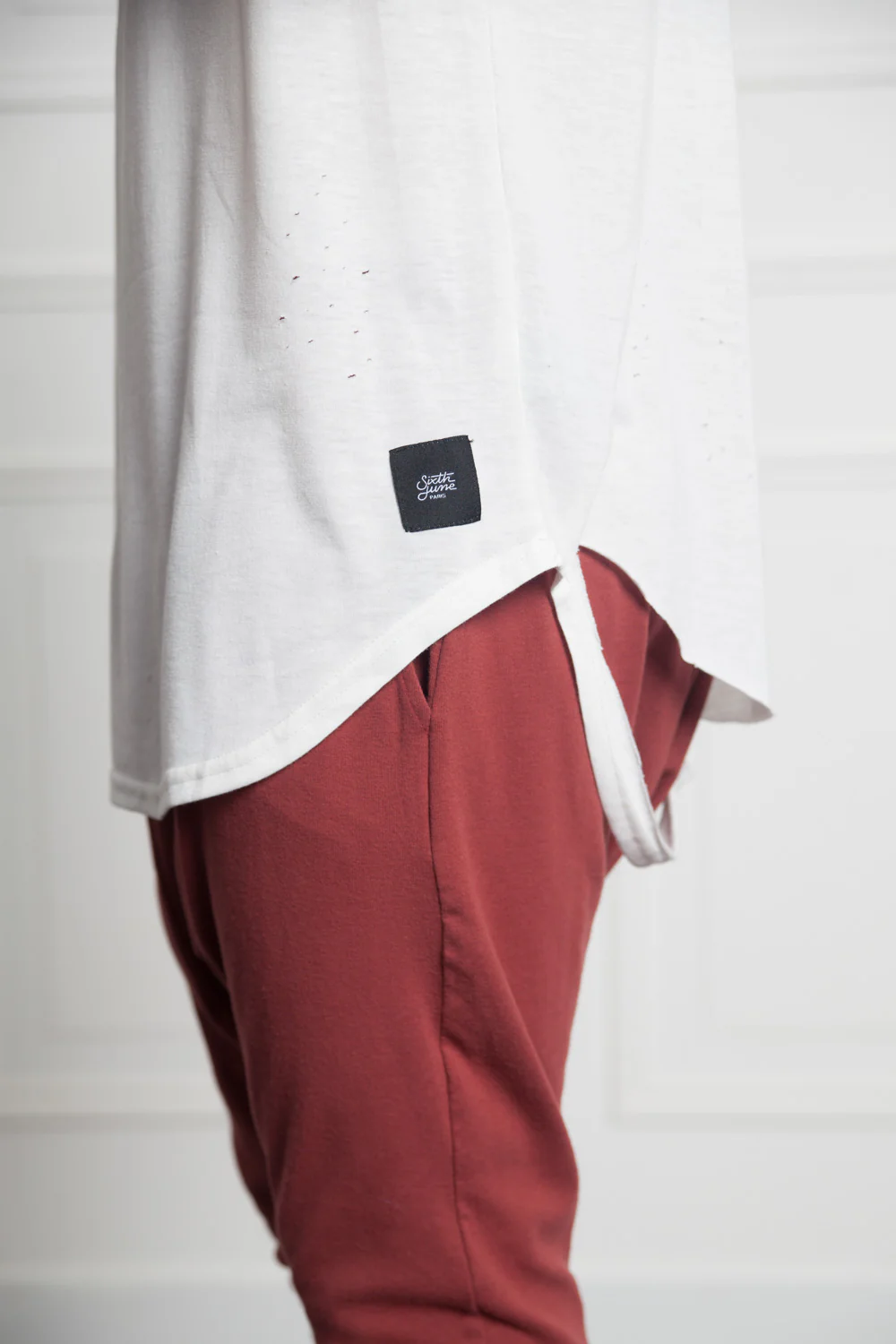 T-shirt chest pocket white M2511VTS - Image 4