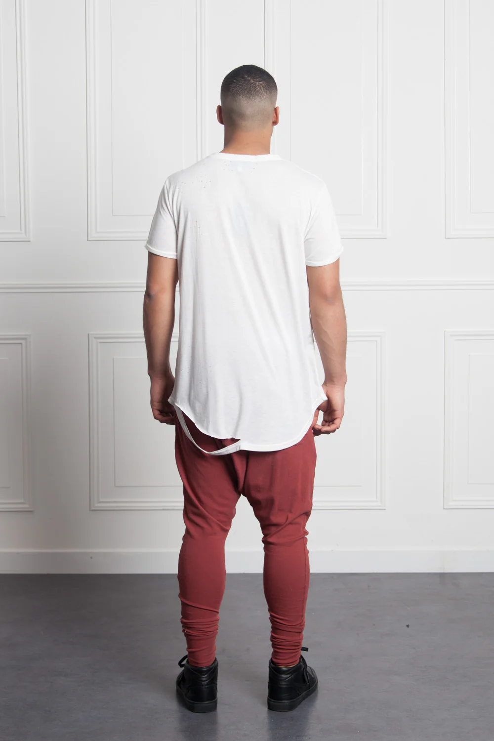 T-shirt chest pocket white M2511VTS - Image 6