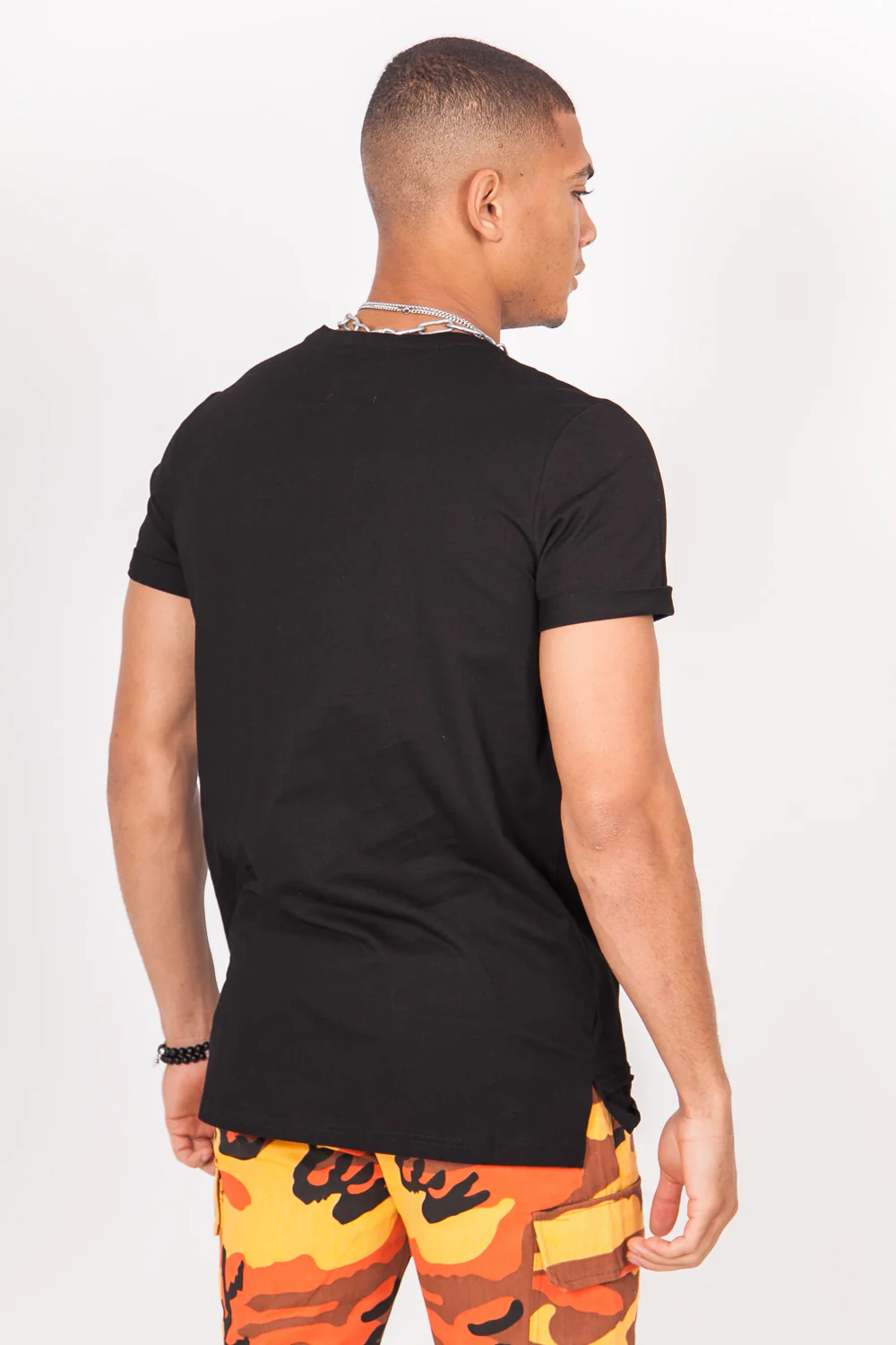 T-shirt poche réflechissante noir - Image 5