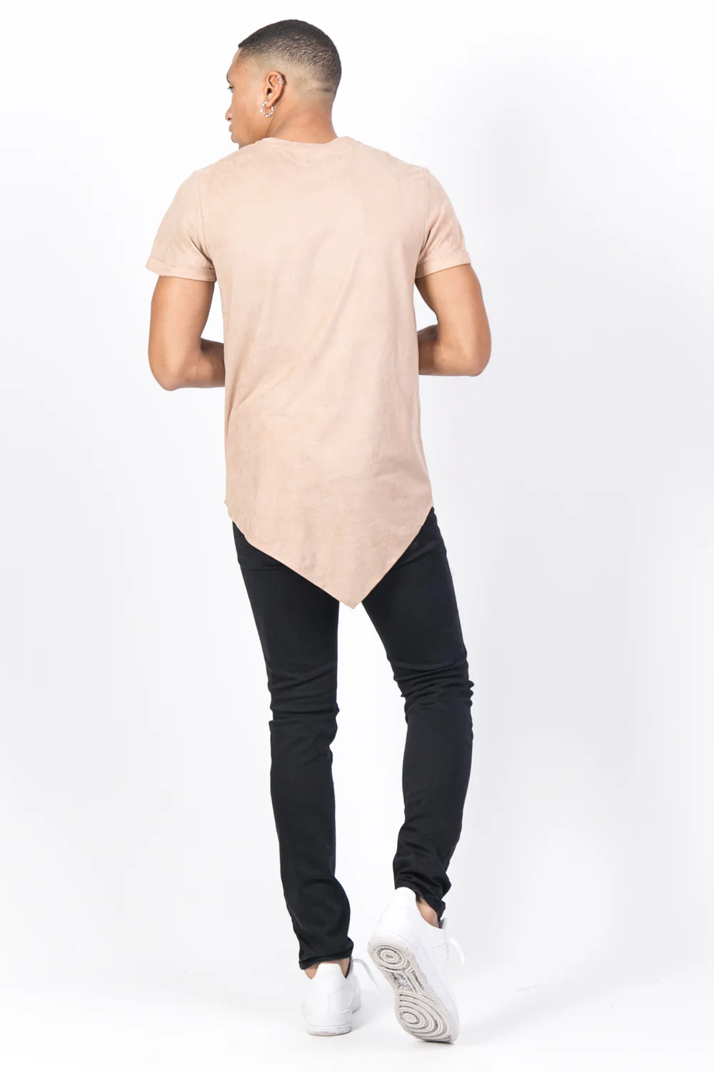 T-shirt pointe suédine beige - Image 3