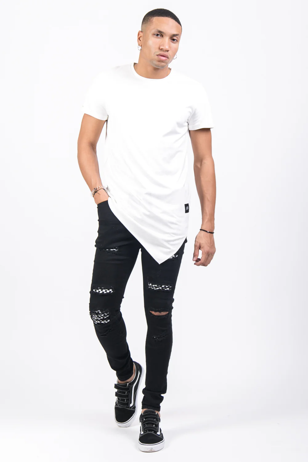 T-shirt pointe suédine blanc - Image 2