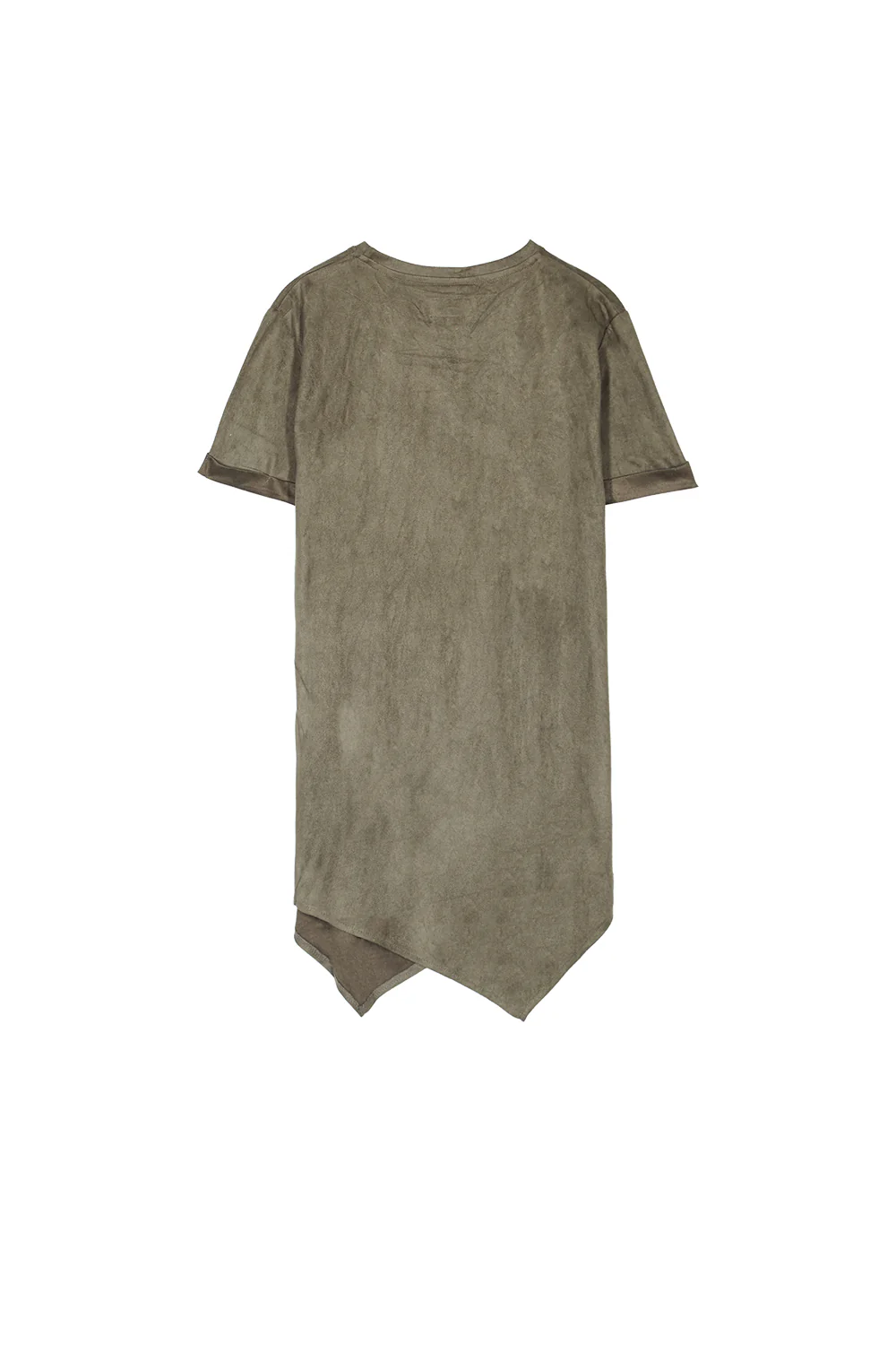 T-shirt pointe suédine kaki - Image 7