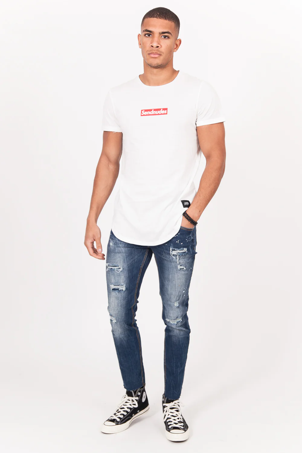T-shirt Sendnudes blanc - Image 5