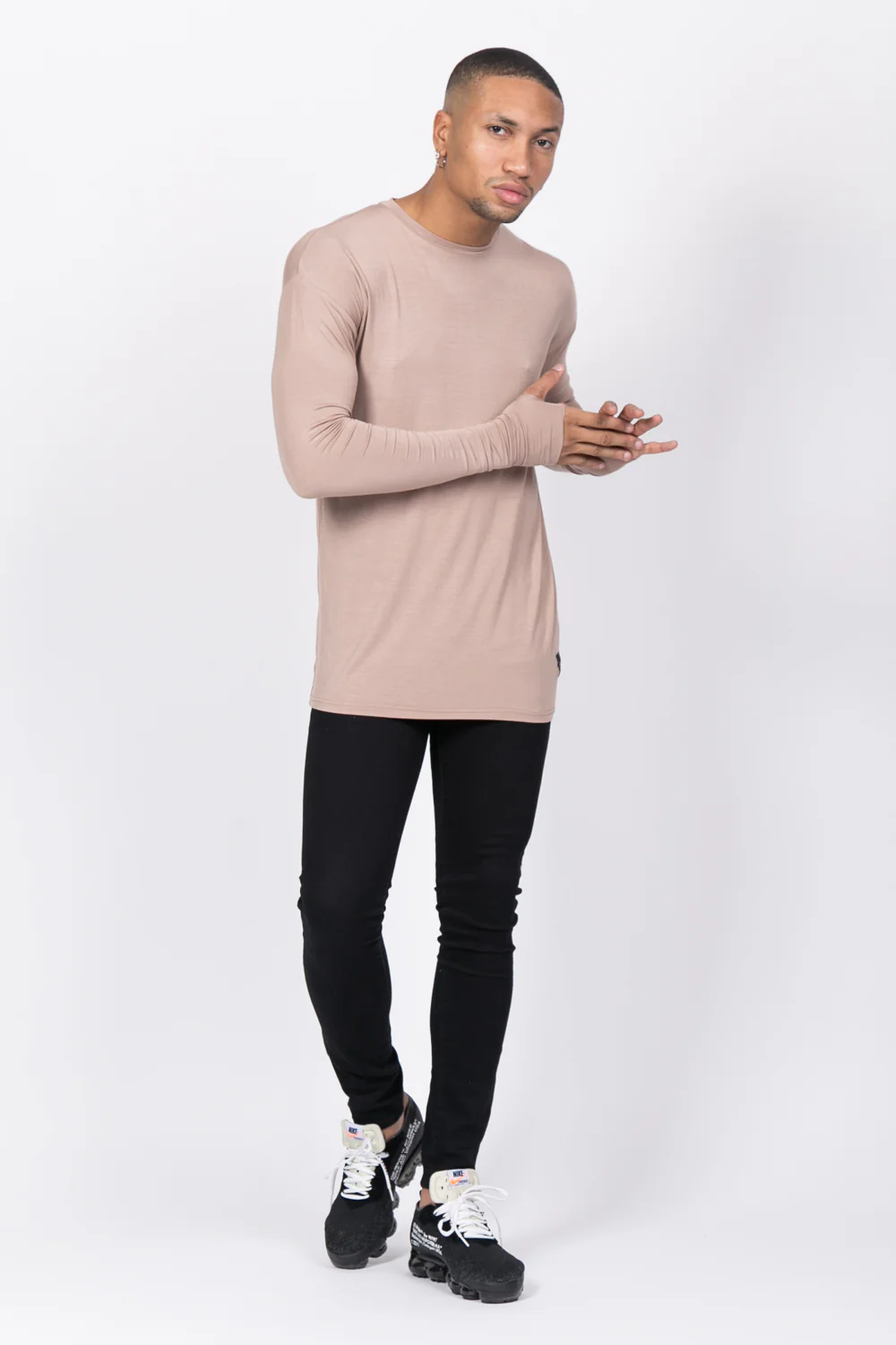 T-shirt manches longues beige 1073C - Image 2