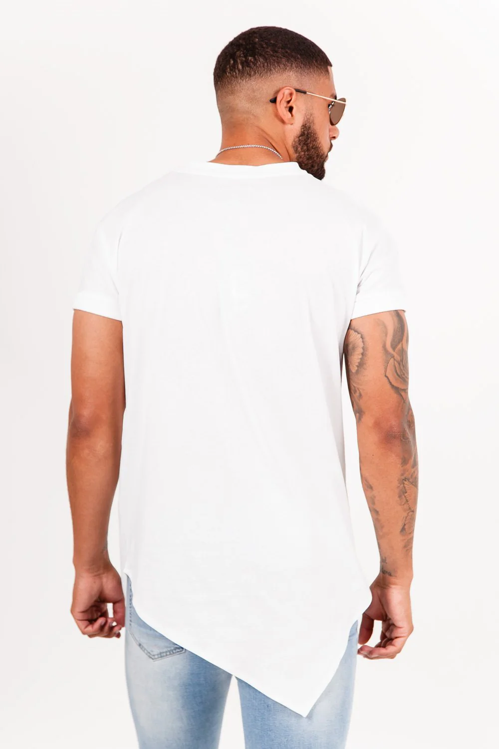 T-shirt large pointe blanc - Image 5