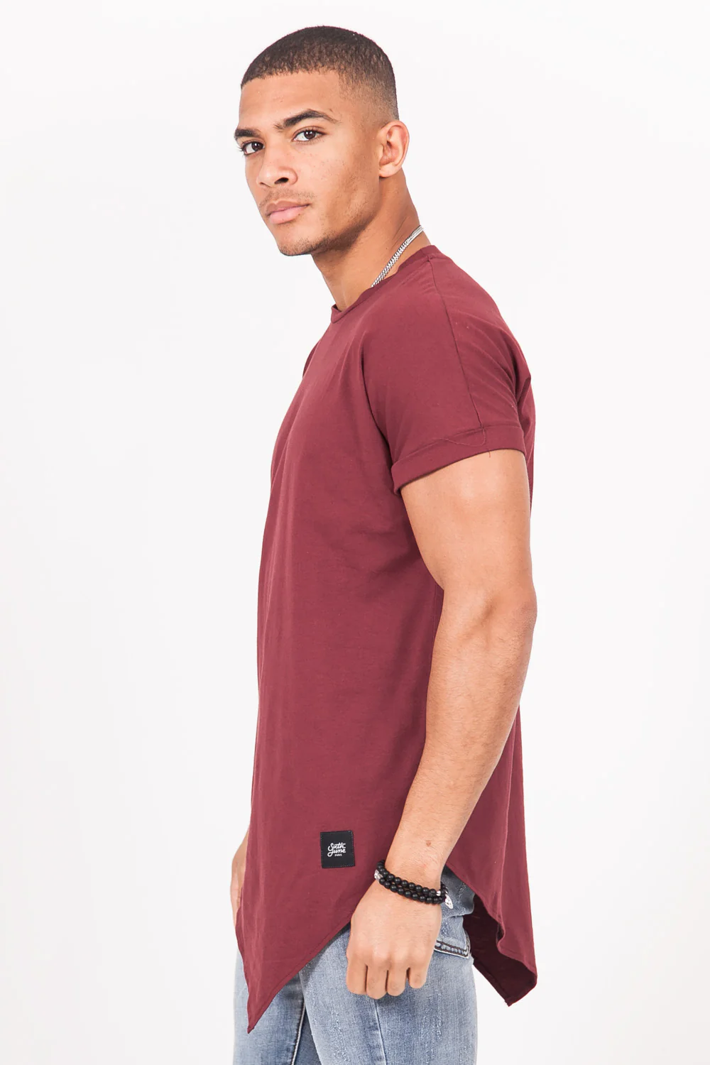 T-shirt large pointe bordeaux - Image 3