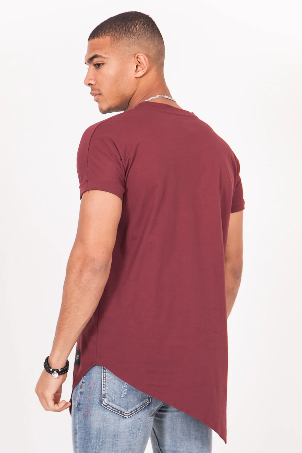 T-shirt large pointe bordeaux - Image 4