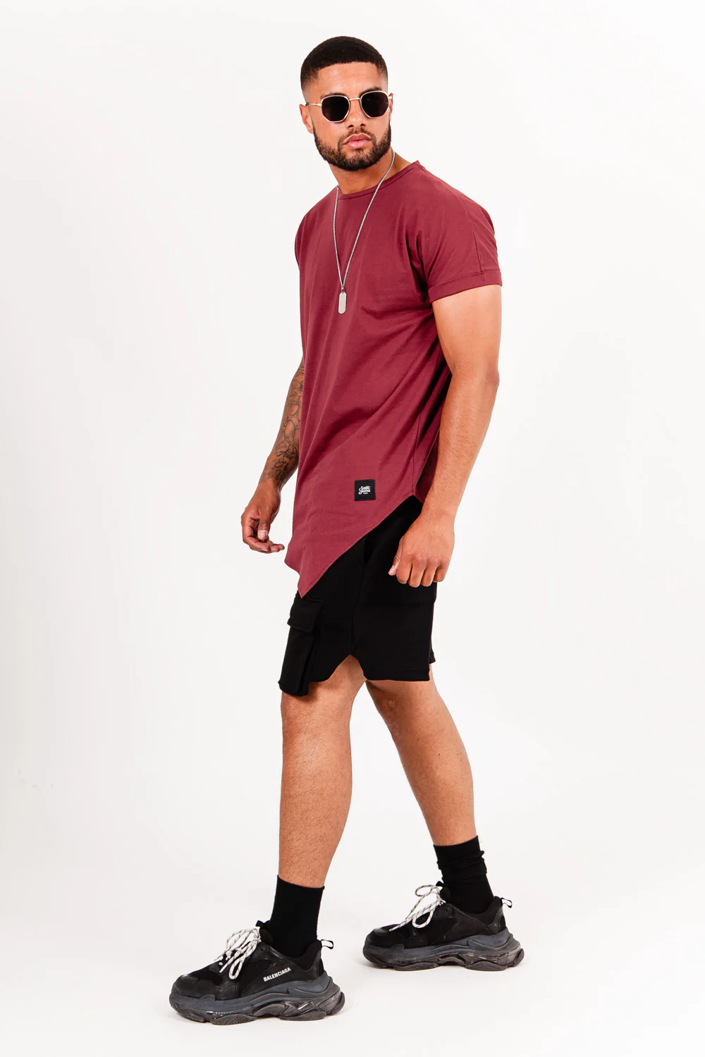 T-shirt large pointe bordeaux - Image 5