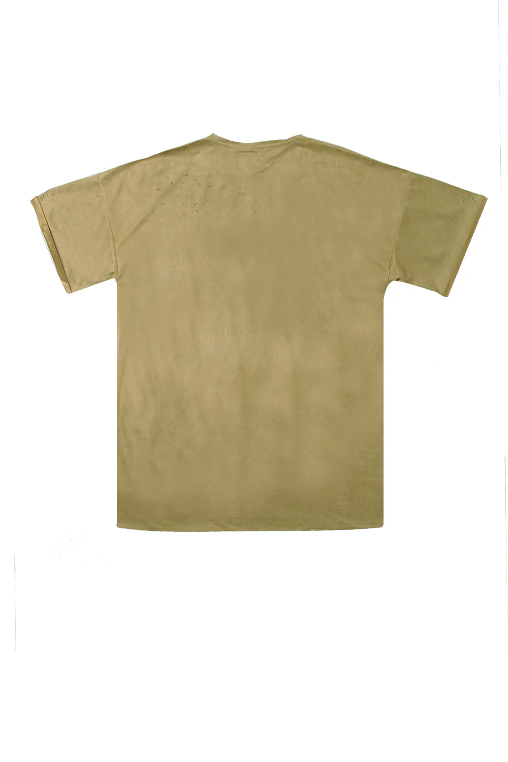 T-shirt suédé destroy beige M2436VTS - Image 5