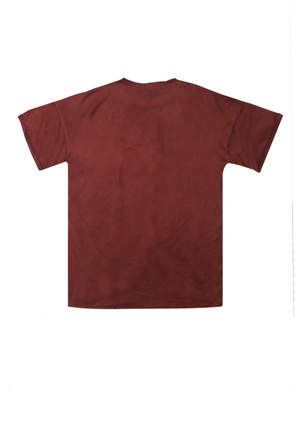 T-shirt suédé destroy marsala M2436VTS - Image 7