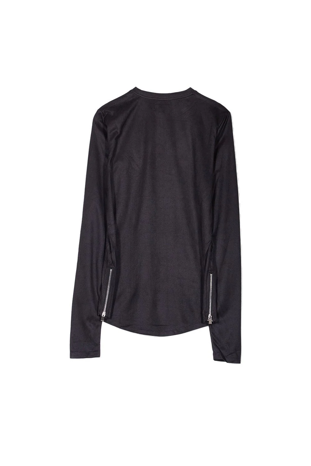 T-shirt suédé zips logo noir - Image 7