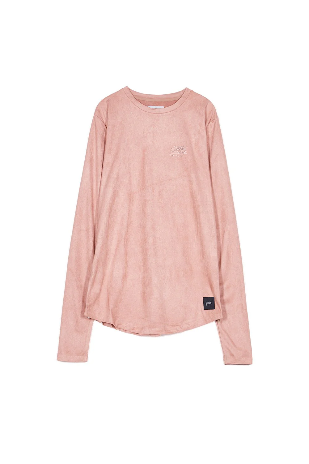 T-shirt suédé zips logo rose - Image 5