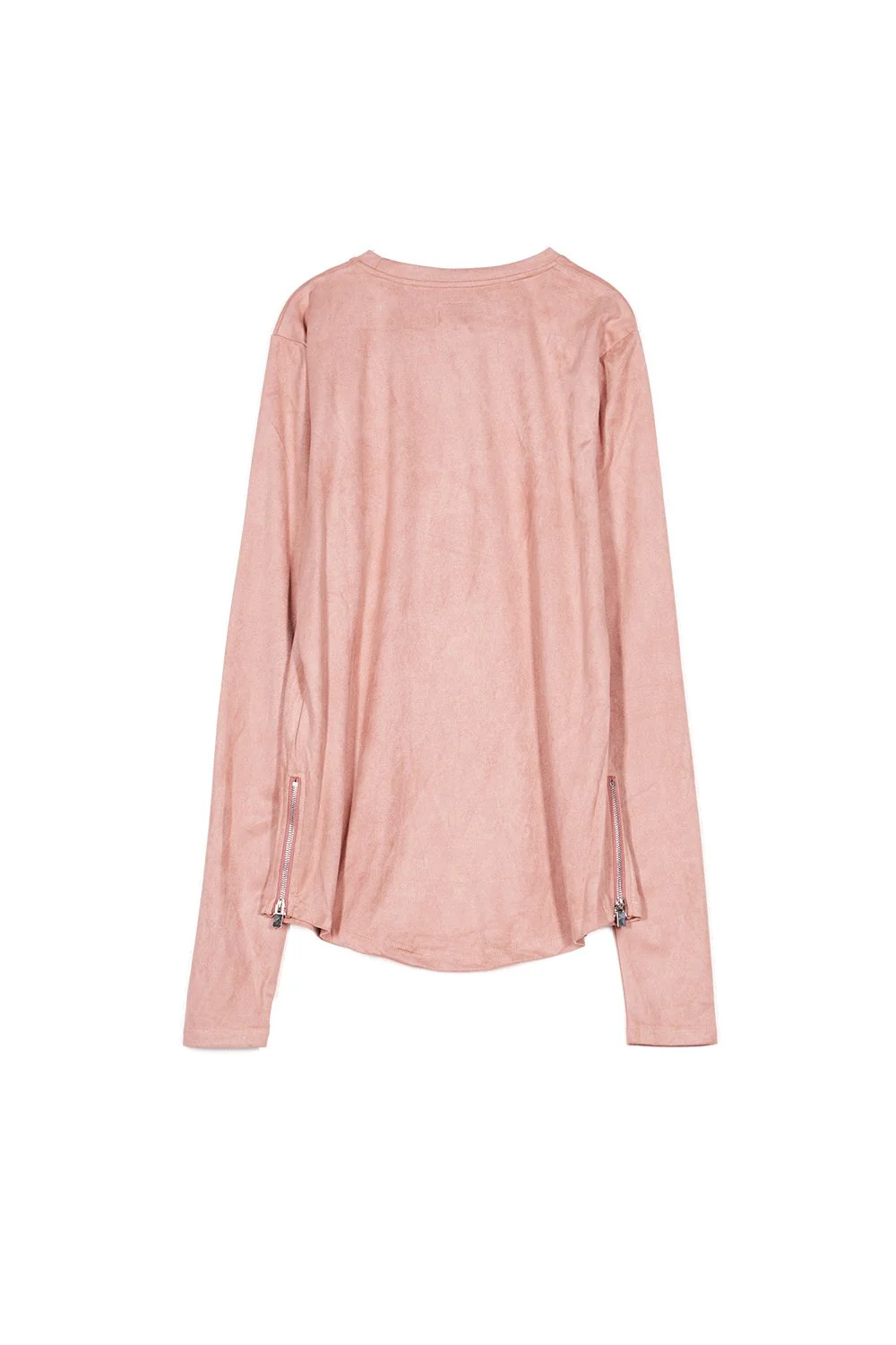 T-shirt suédé zips logo rose - Image 6