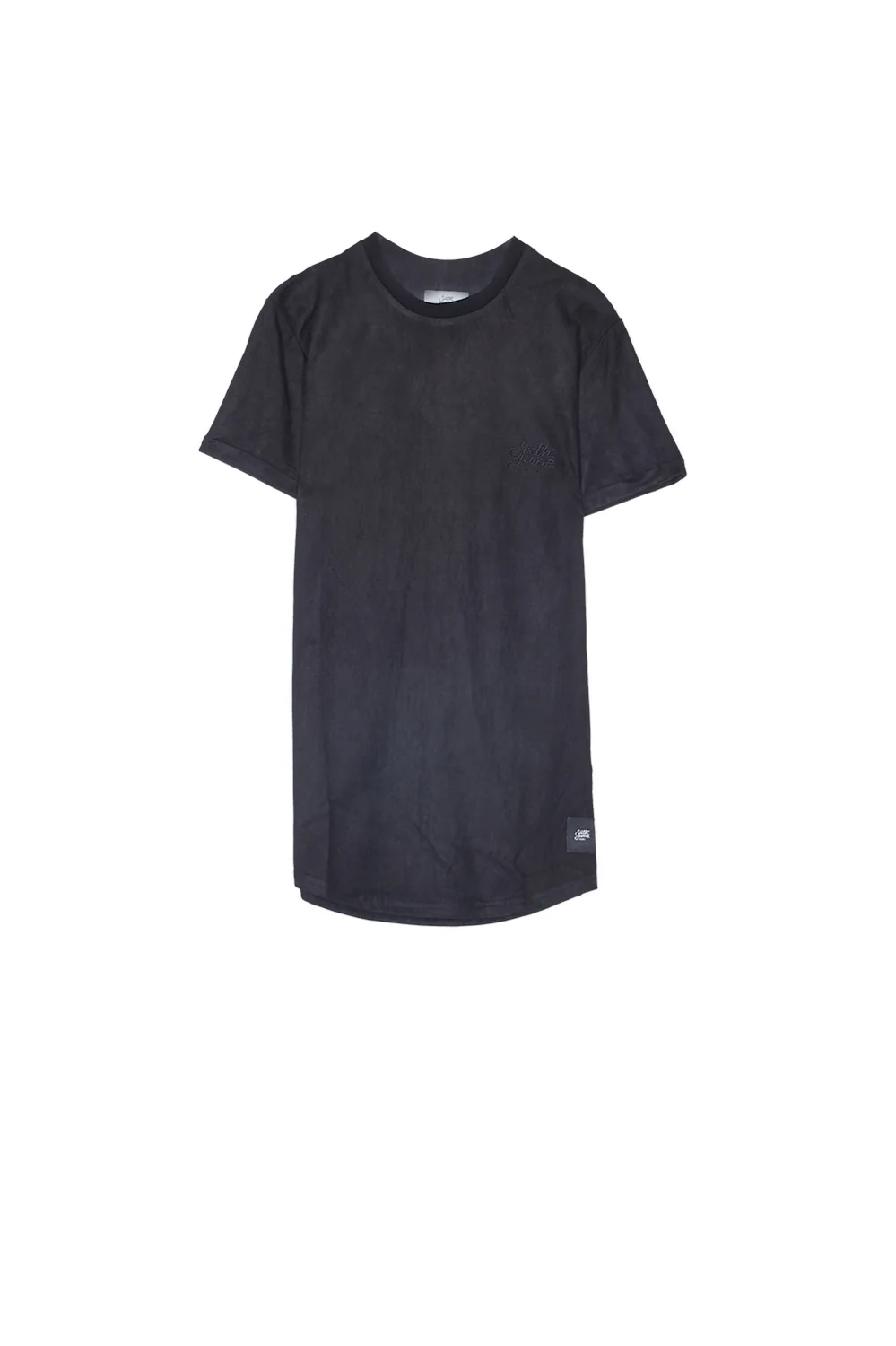 T-shirt suédine moulant noir