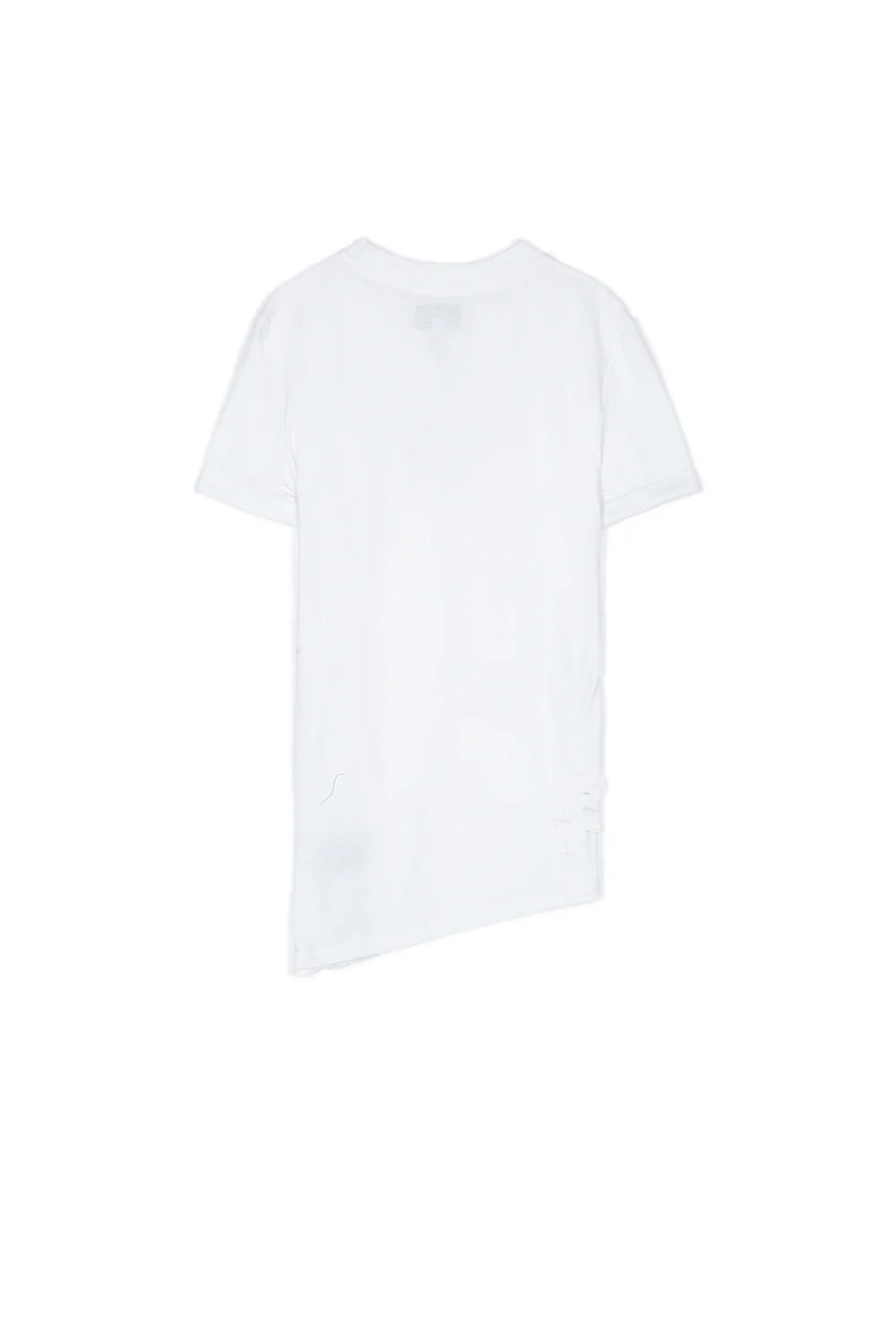 T-shirt trous asymétrique blanc - Image 6