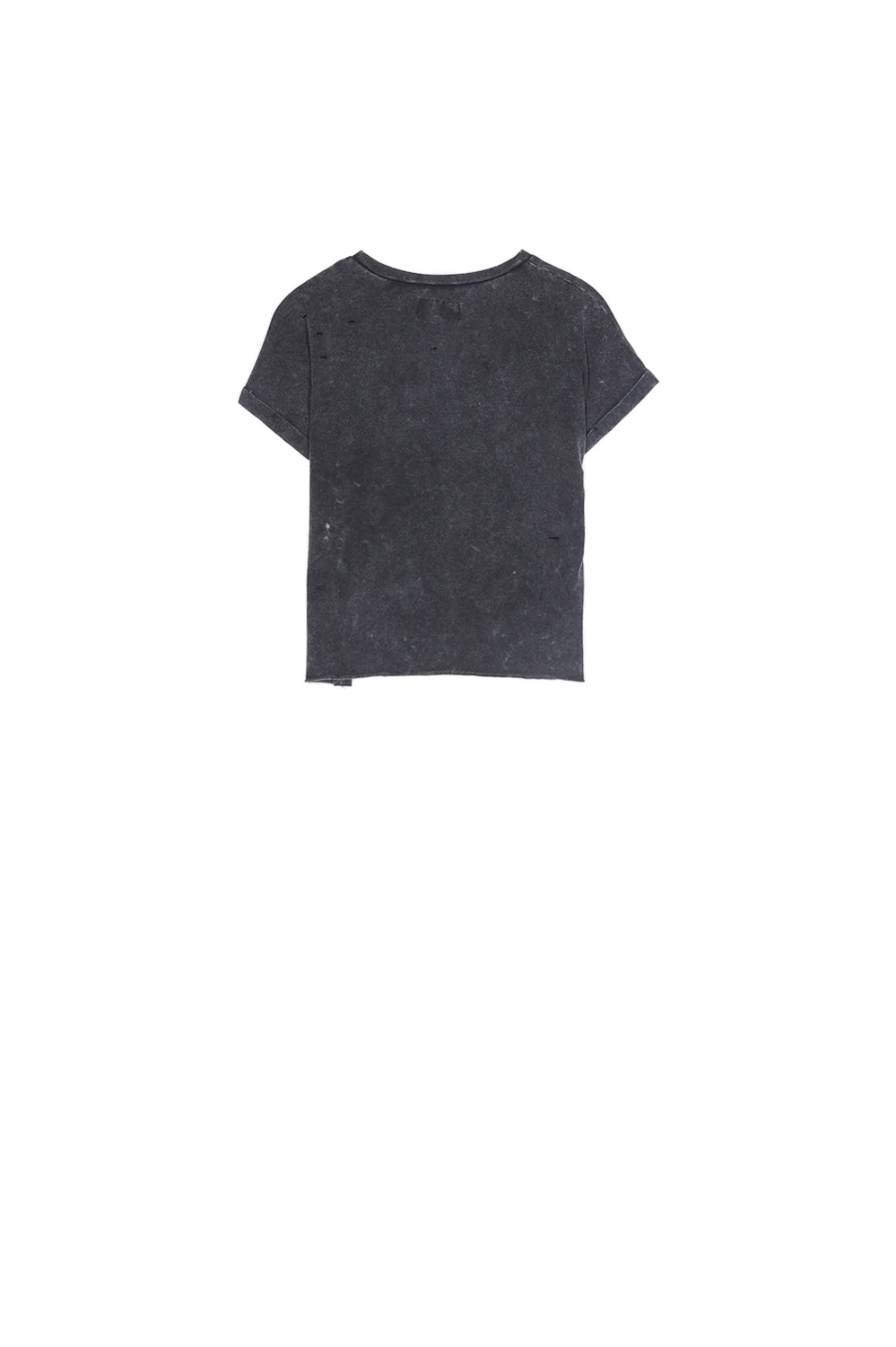 T-shirt trous Feminist col noir - Image 6