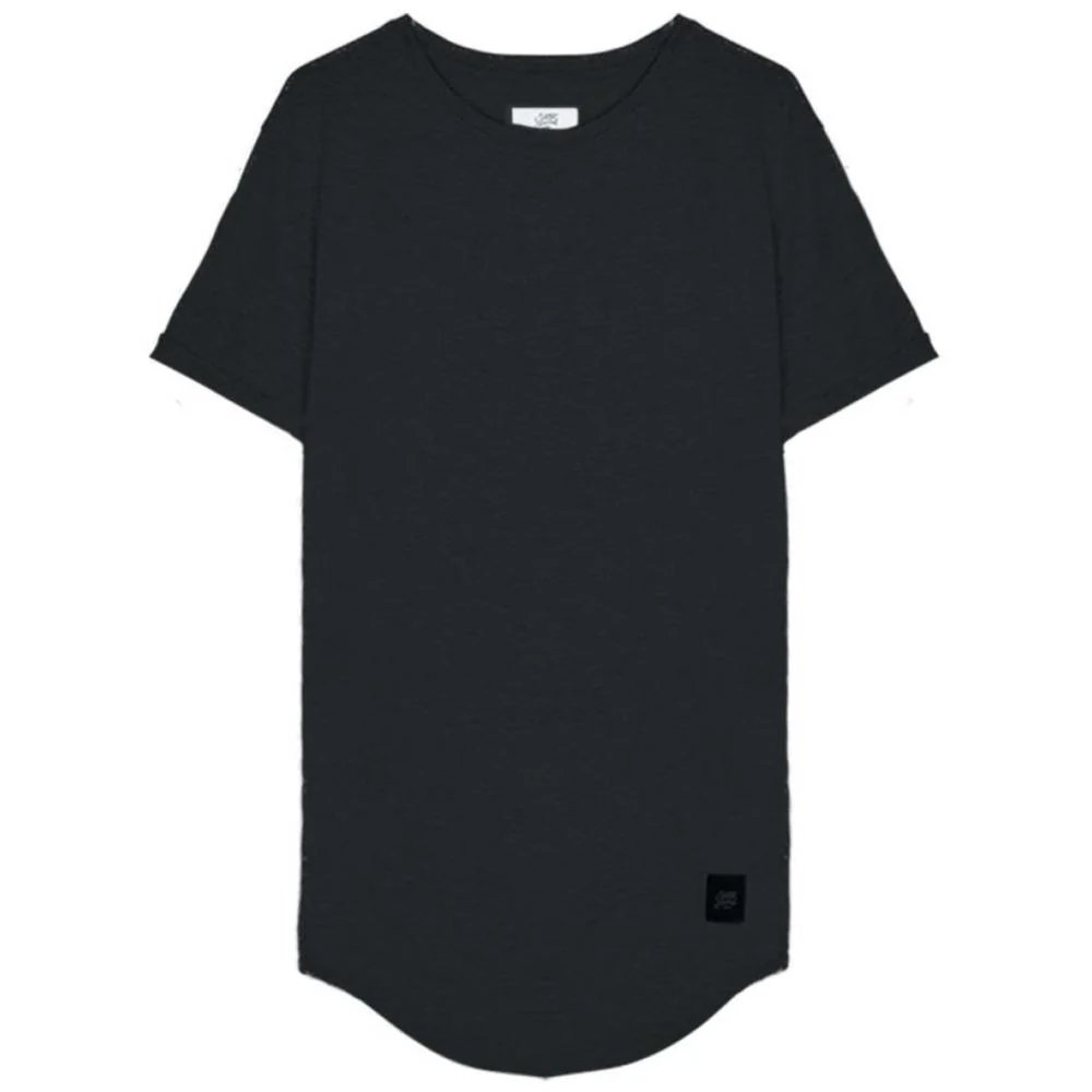 T-shirt bas arrondi Noir - Image 5