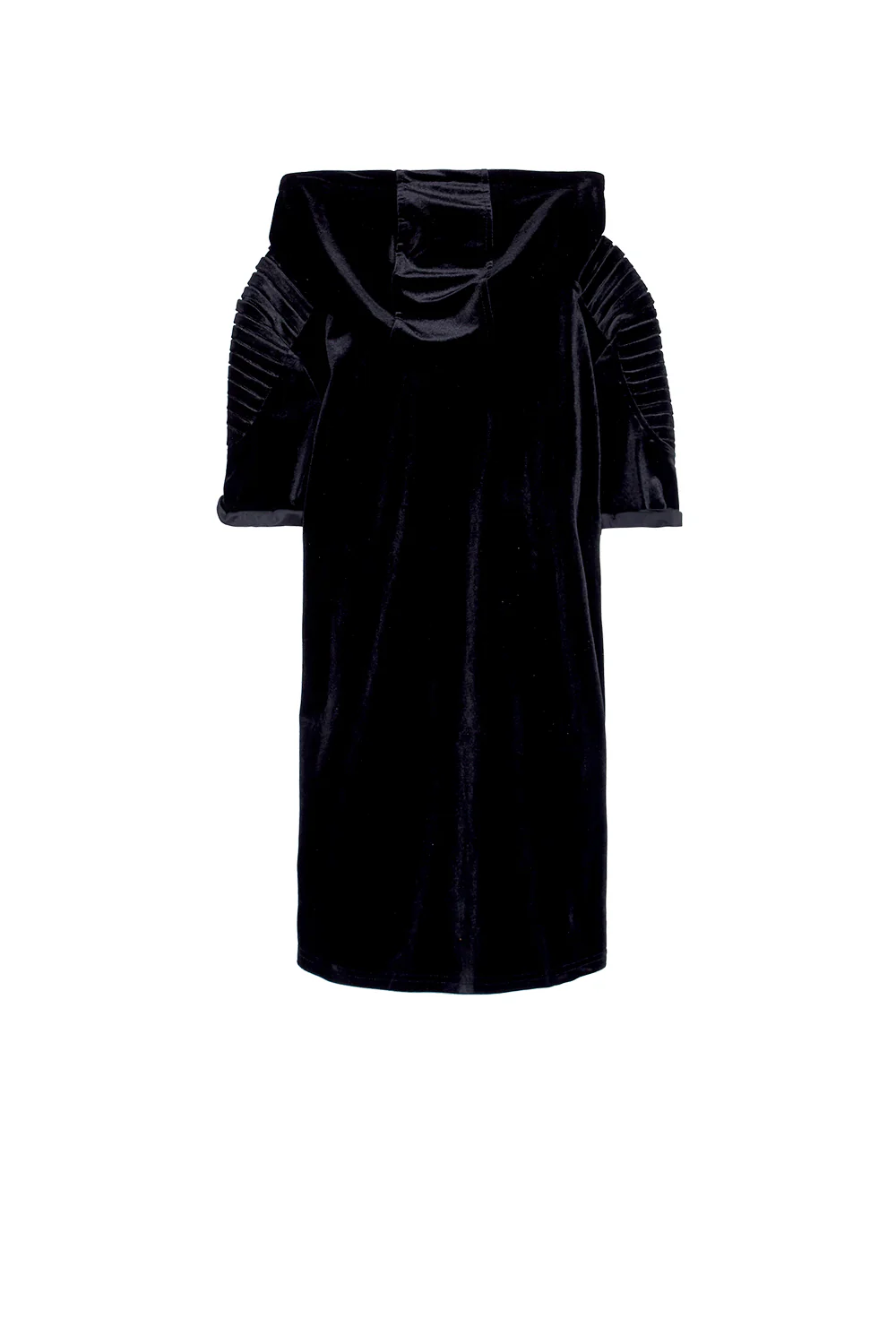 T-shirt velours biker ajusté noir - Image 6