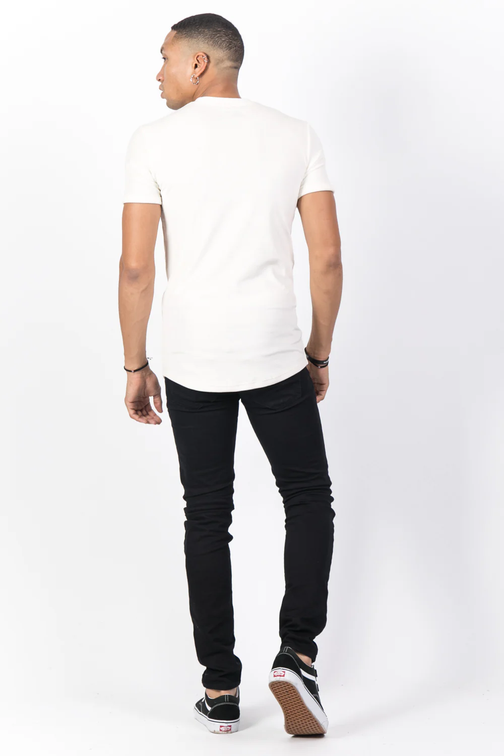 T-shirt velours roses blanc - Image 3