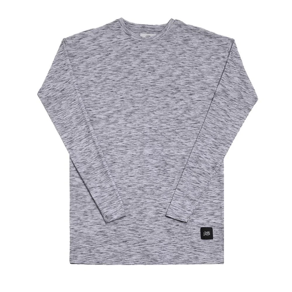 T-shirt long manches longues chiné gris - Image 5