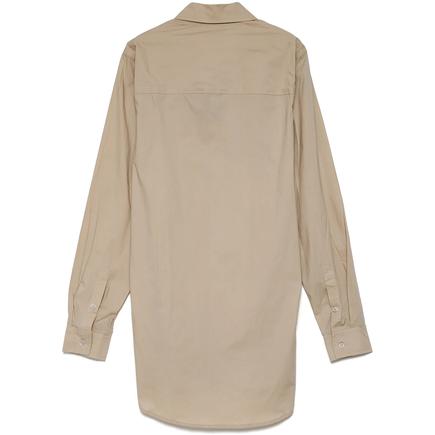 Chemise cargo bicolore beige - Image 7